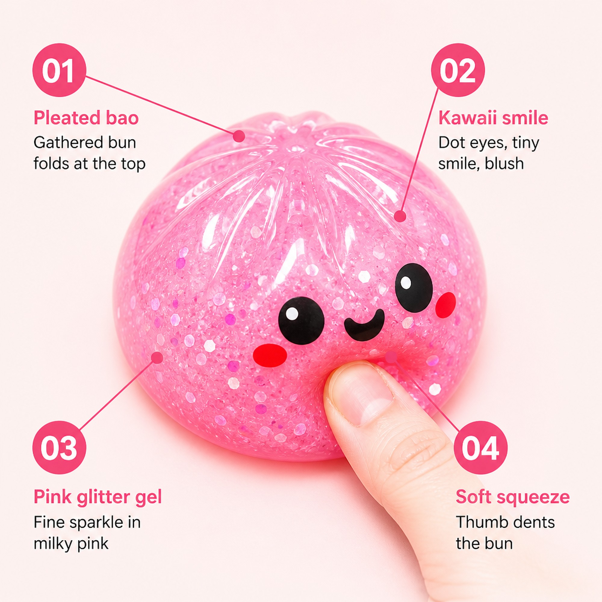 Pink Halloween Bao features