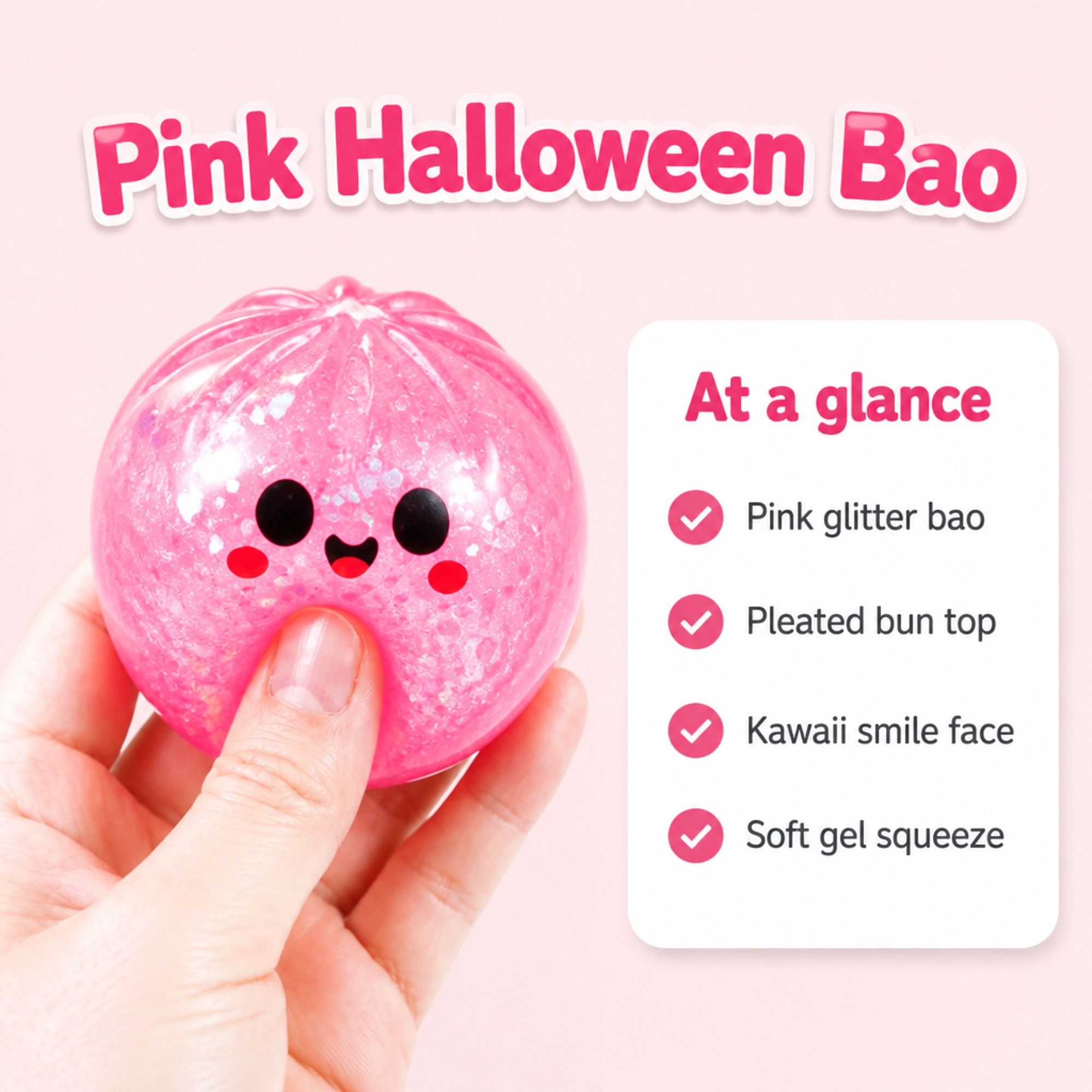 Pink Halloween Bao at a glance