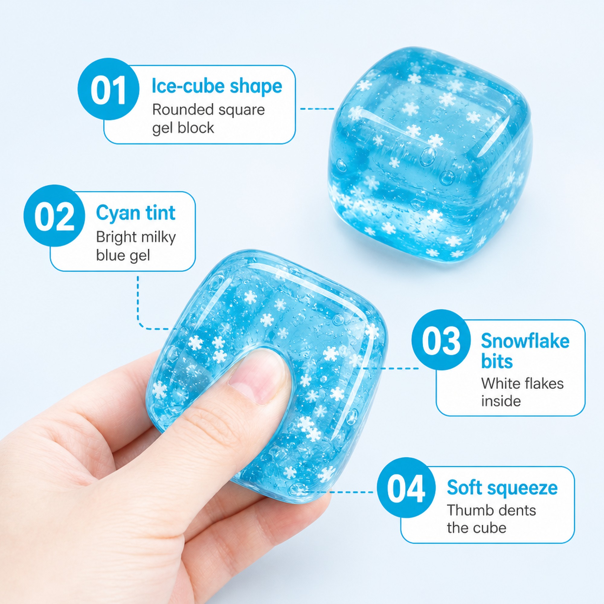 Snowflake Ice features