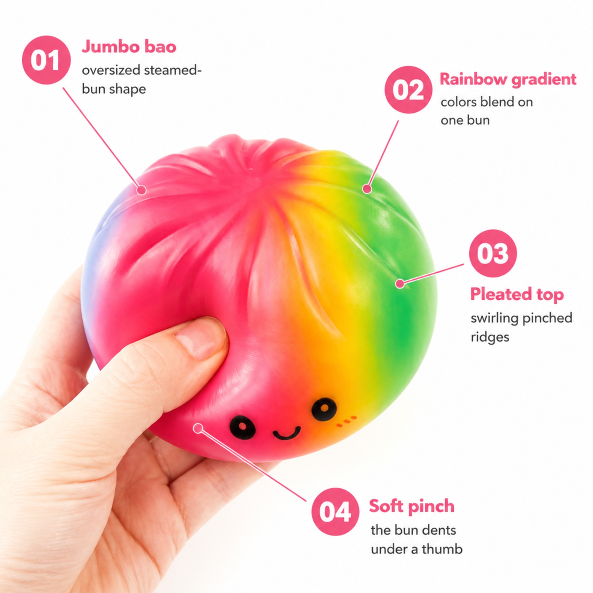 Jumbo Rainbow Bao features
