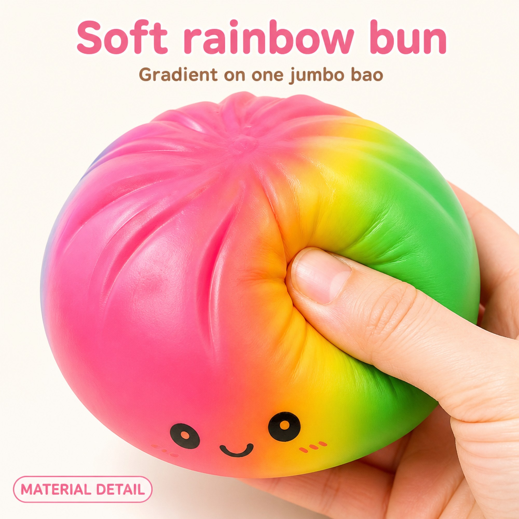 Jumbo Rainbow Bao foam squeeze