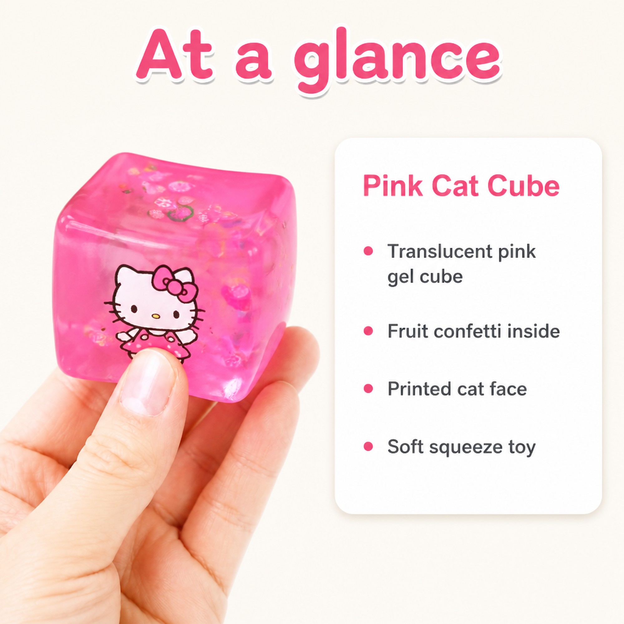 Pink Cat Cube at a glance