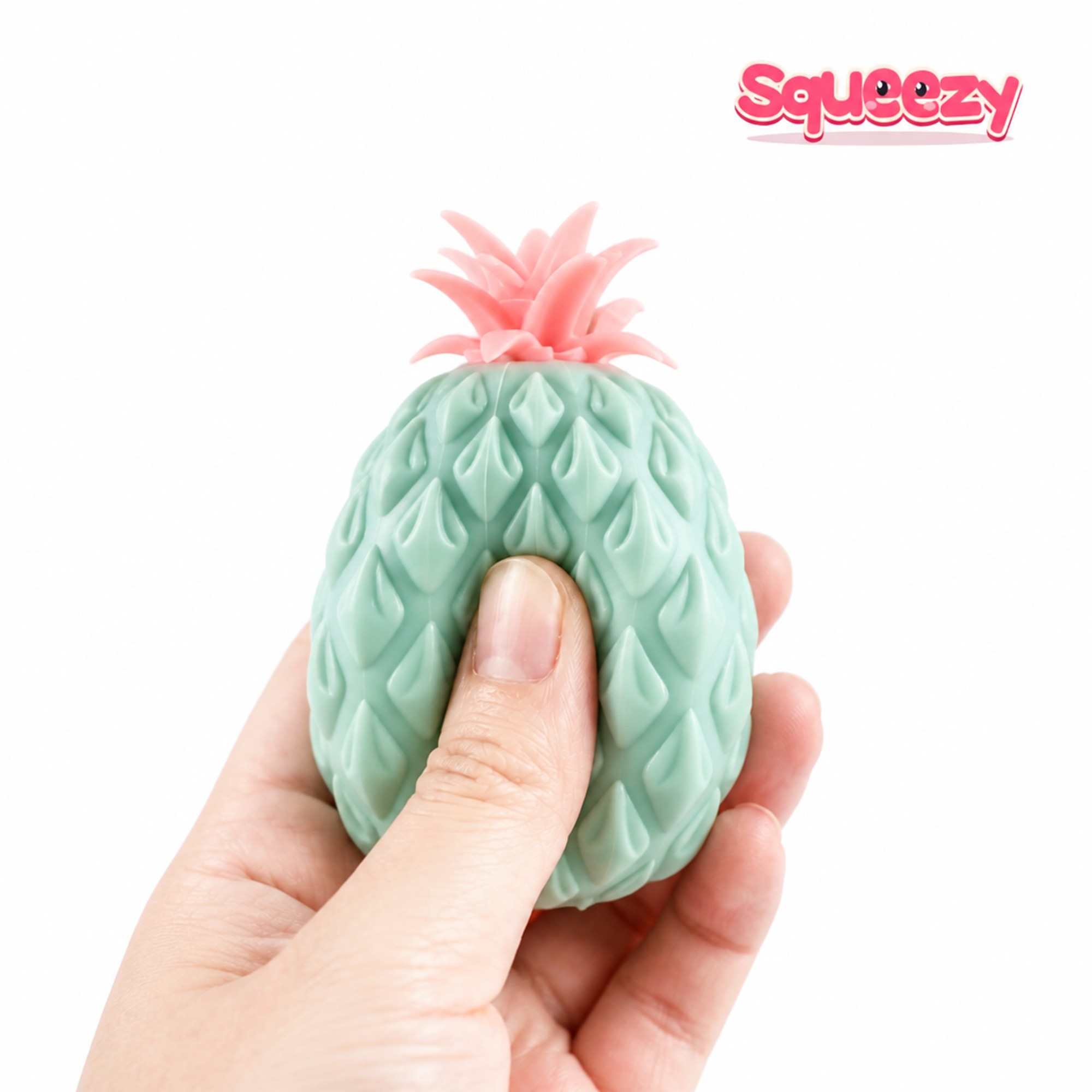 Pink Pineapple being squeezed