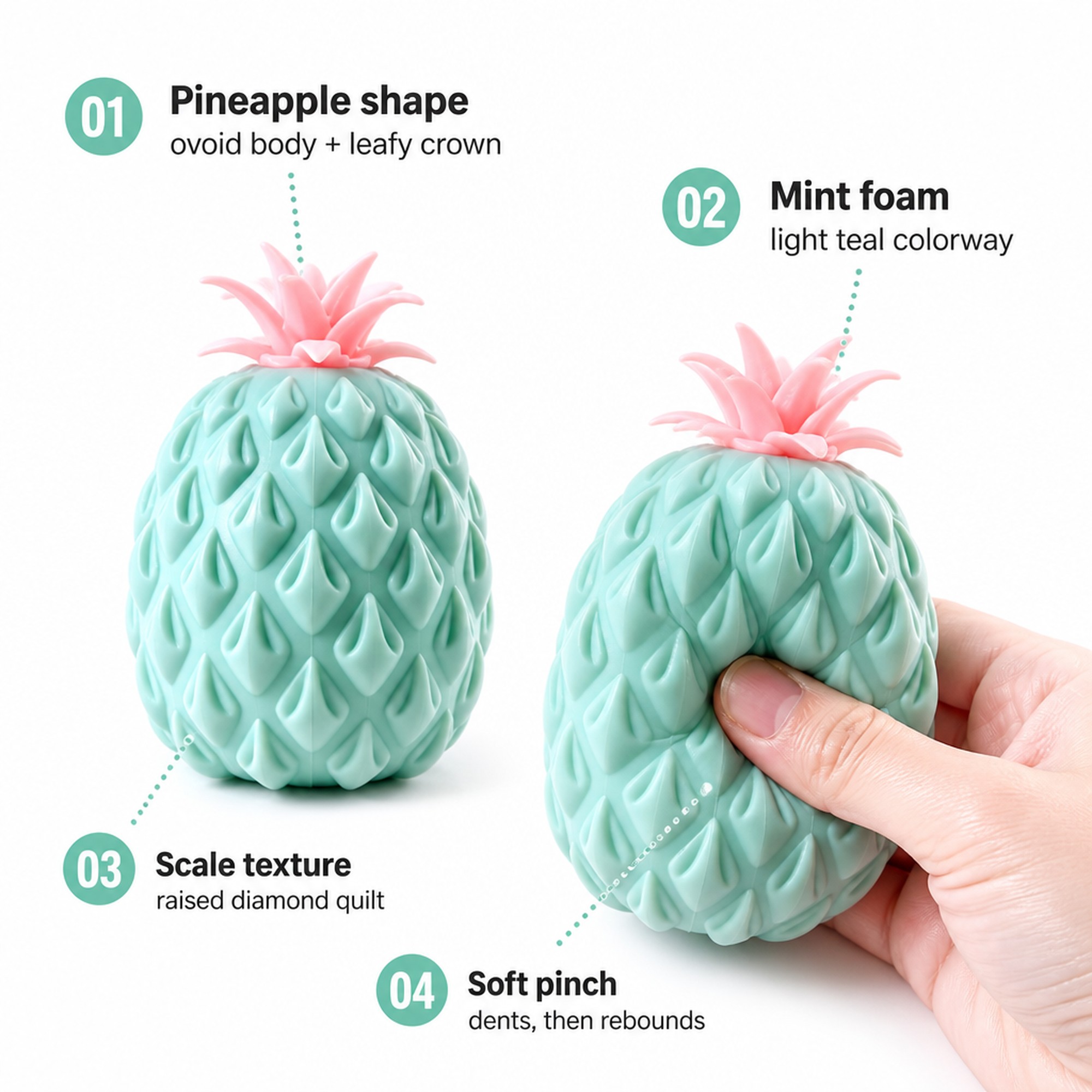 Pink Pineapple features