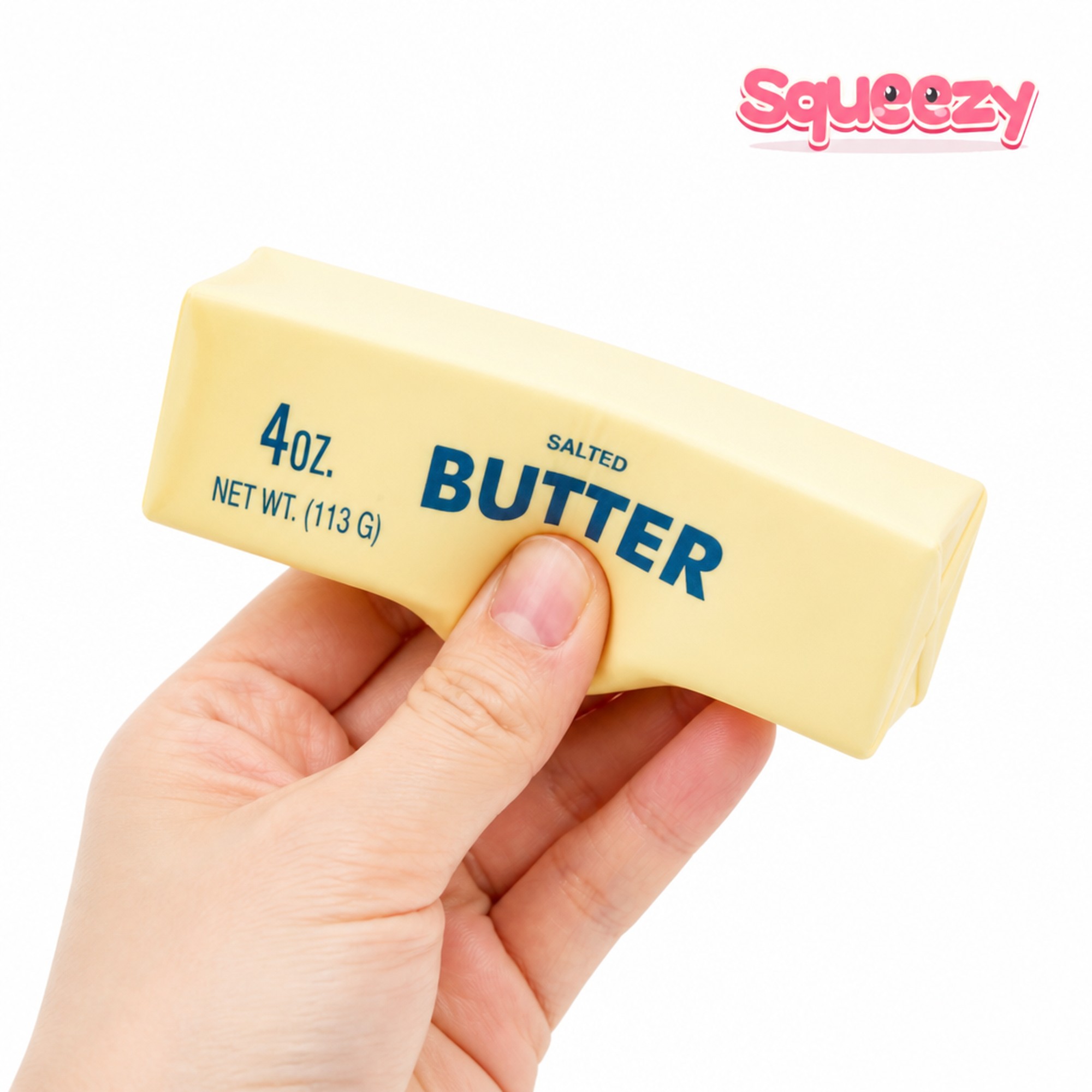 Soft Butter Stick being squeezed