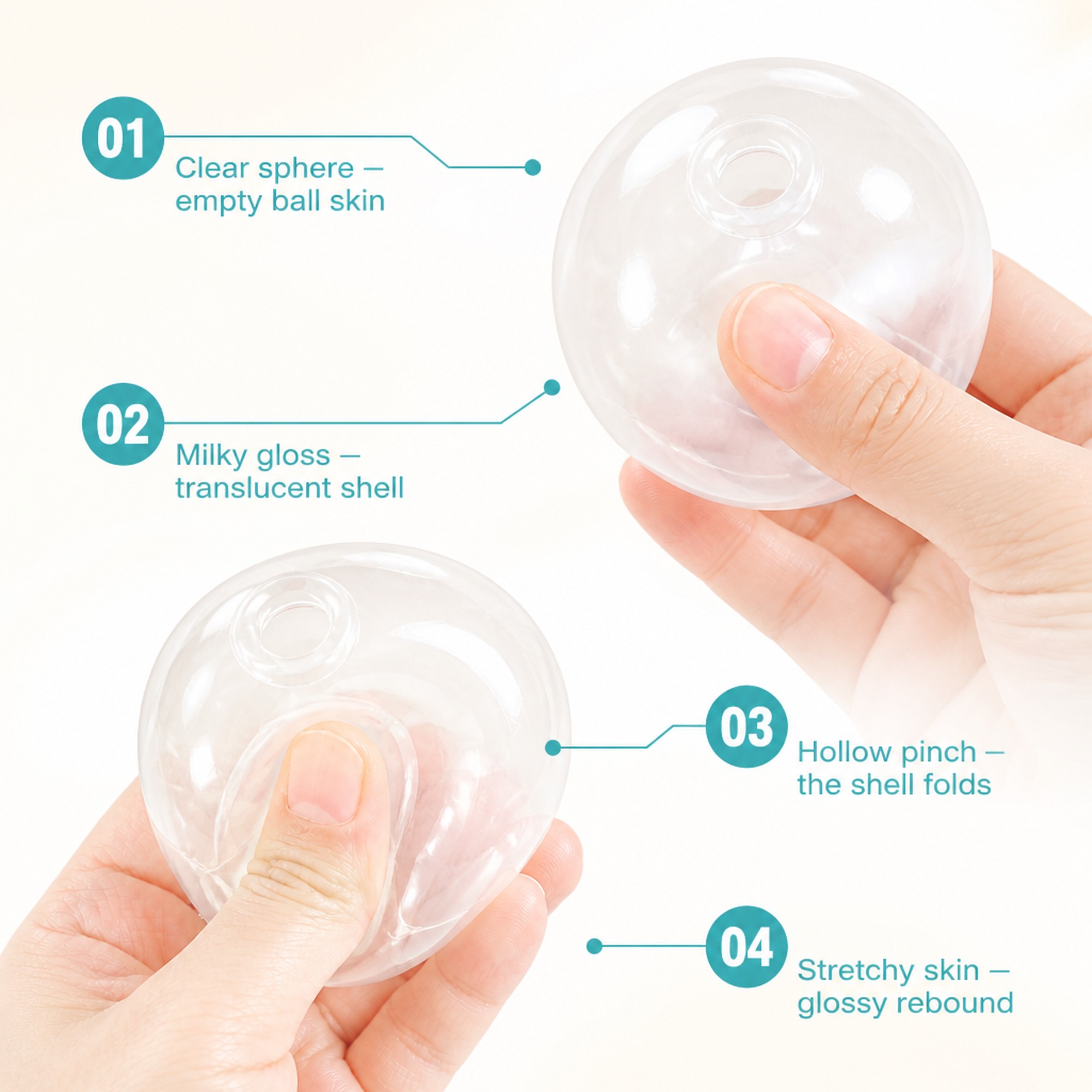 Clear Ball Skin features