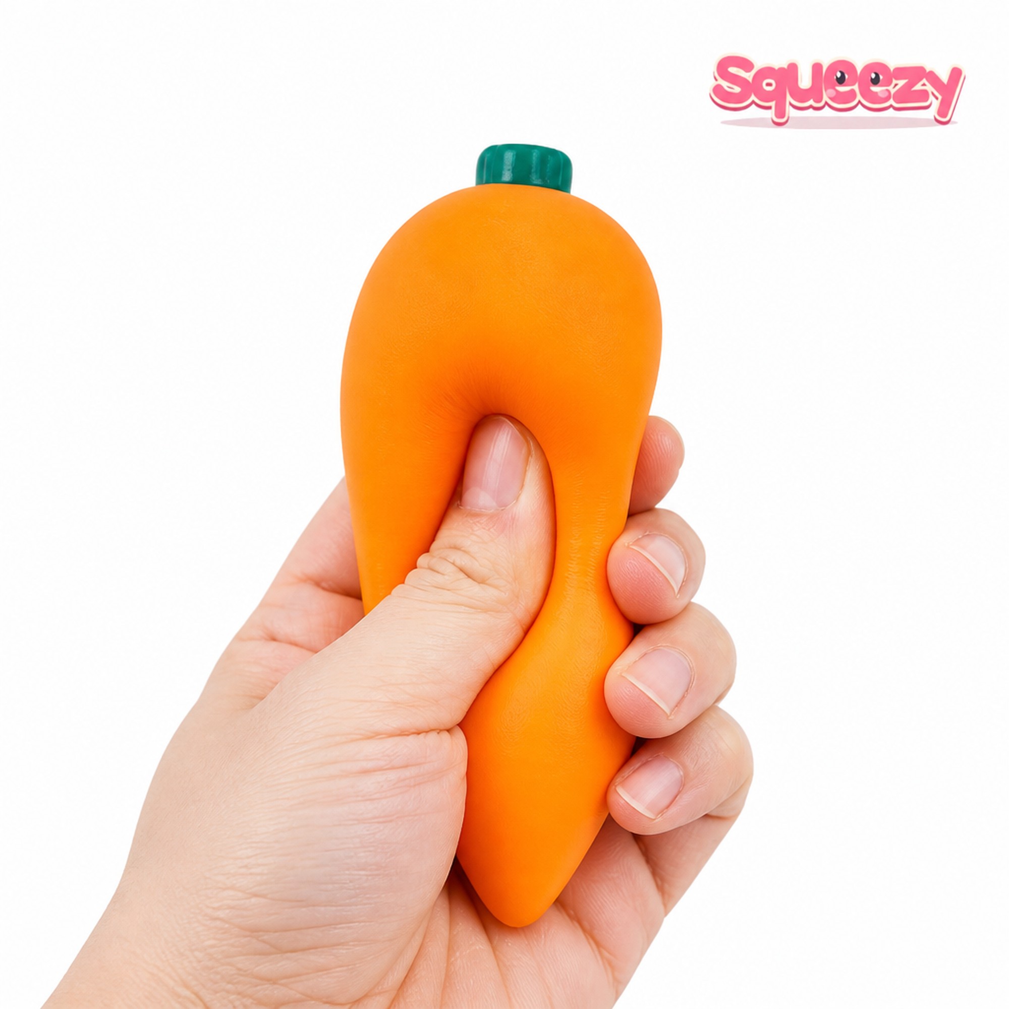 Carrot being squeezed