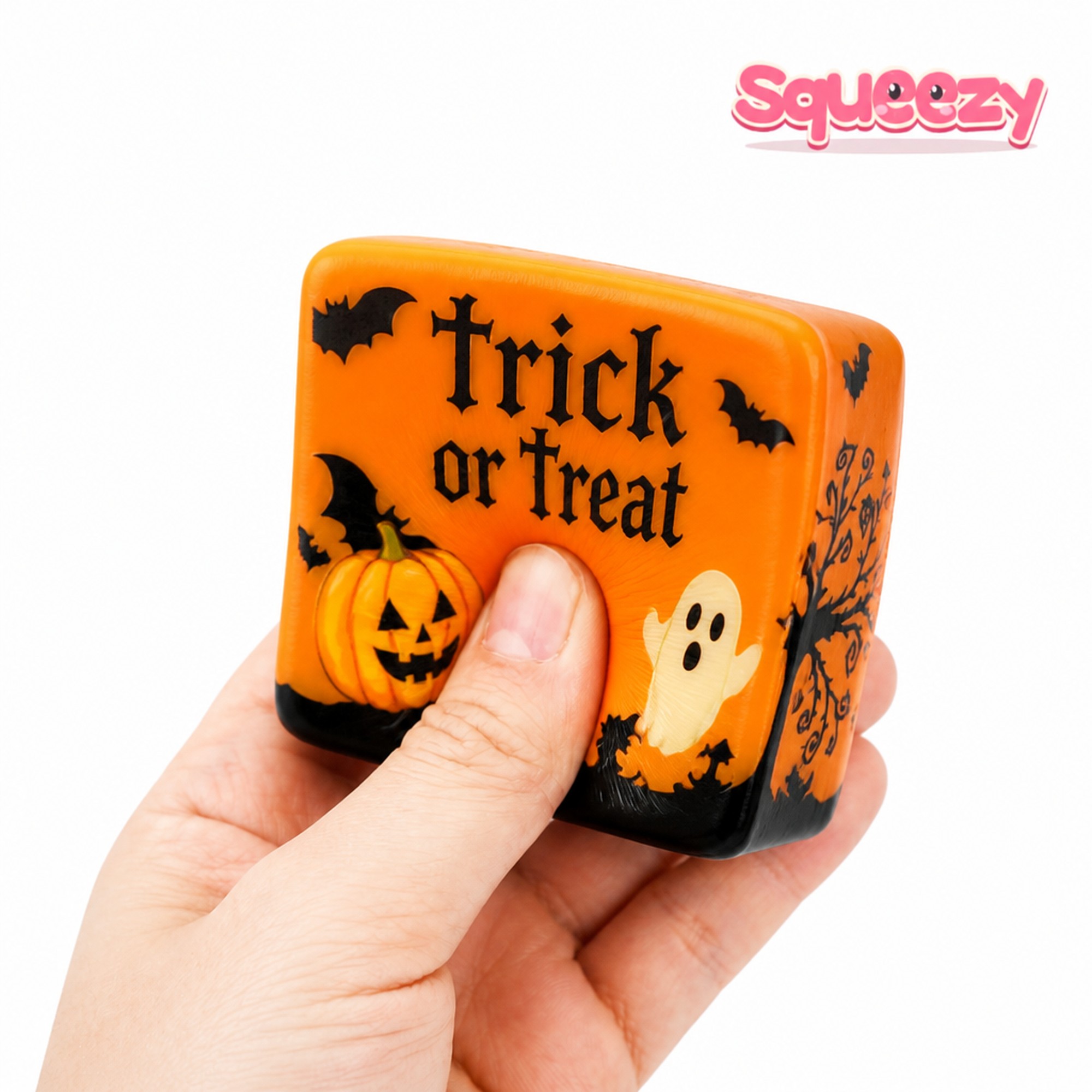 Halloween Butter Bar being squeezed