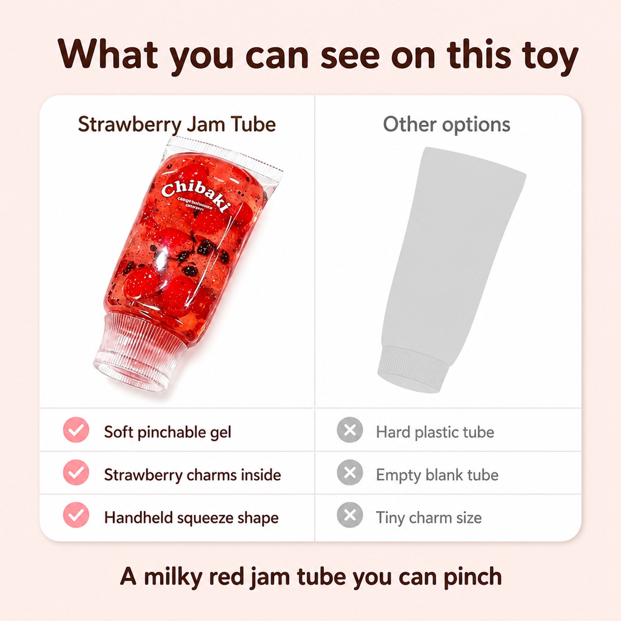 Strawberry Jam Tube compared with other options