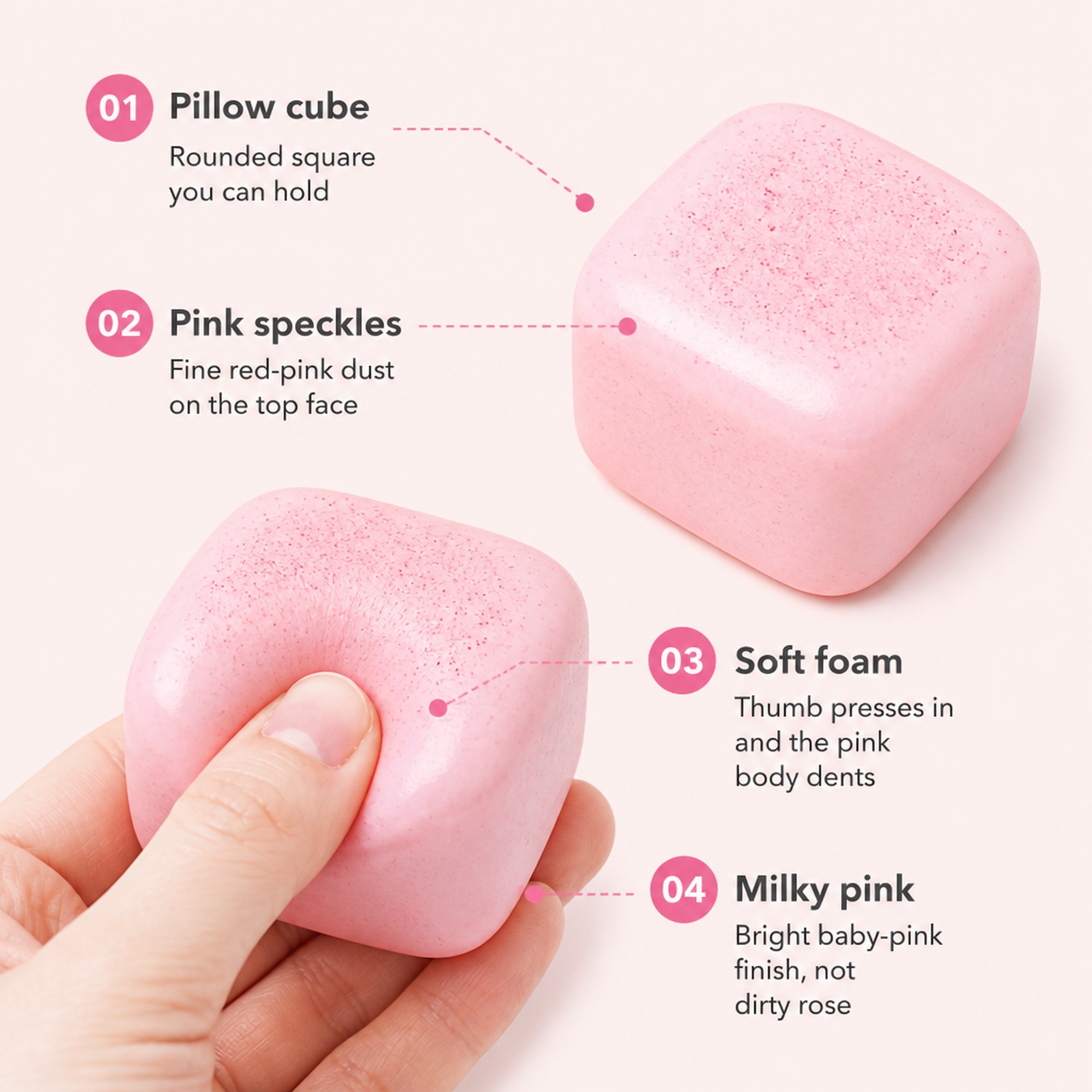 Sticky Pink Cube features