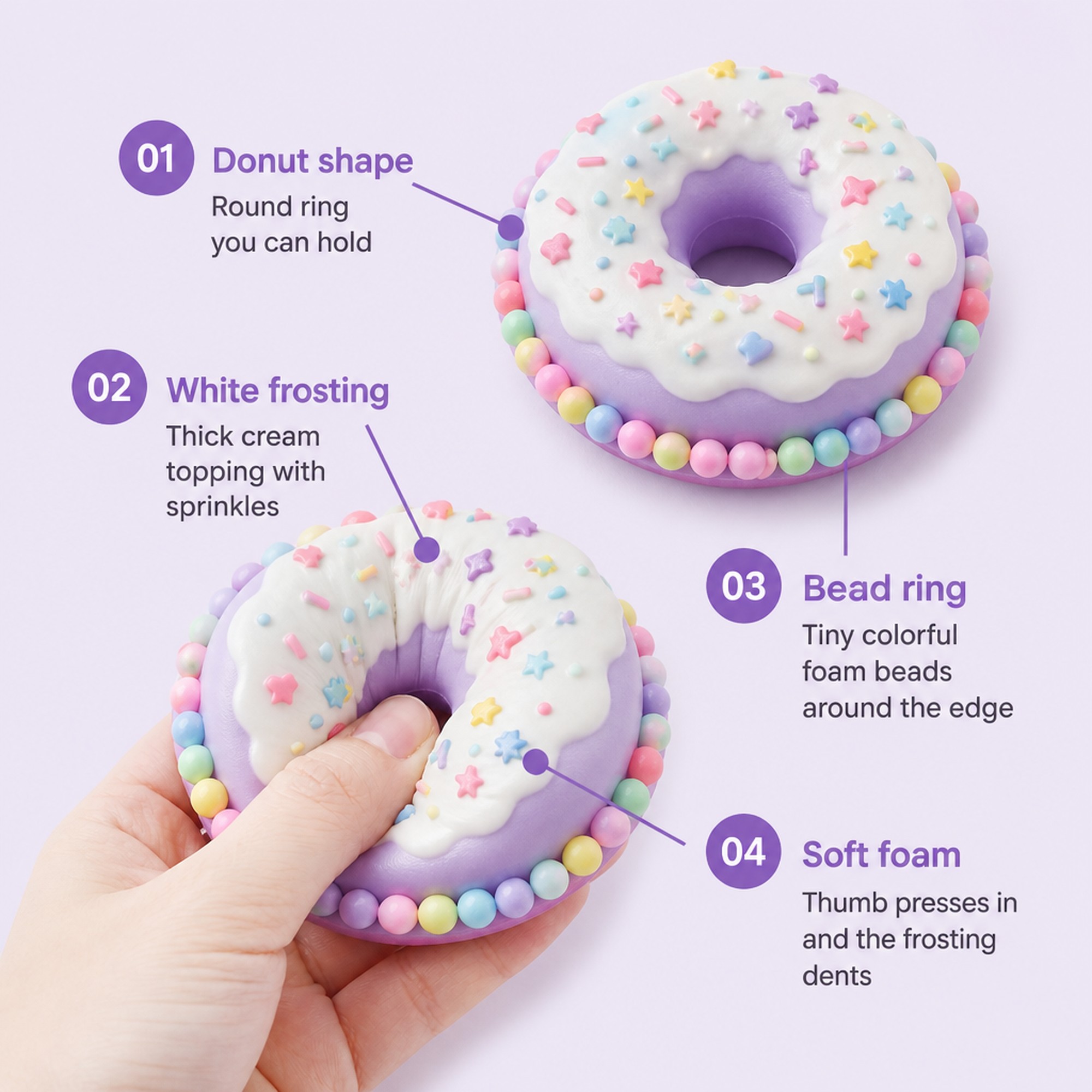 Frosted Donut features