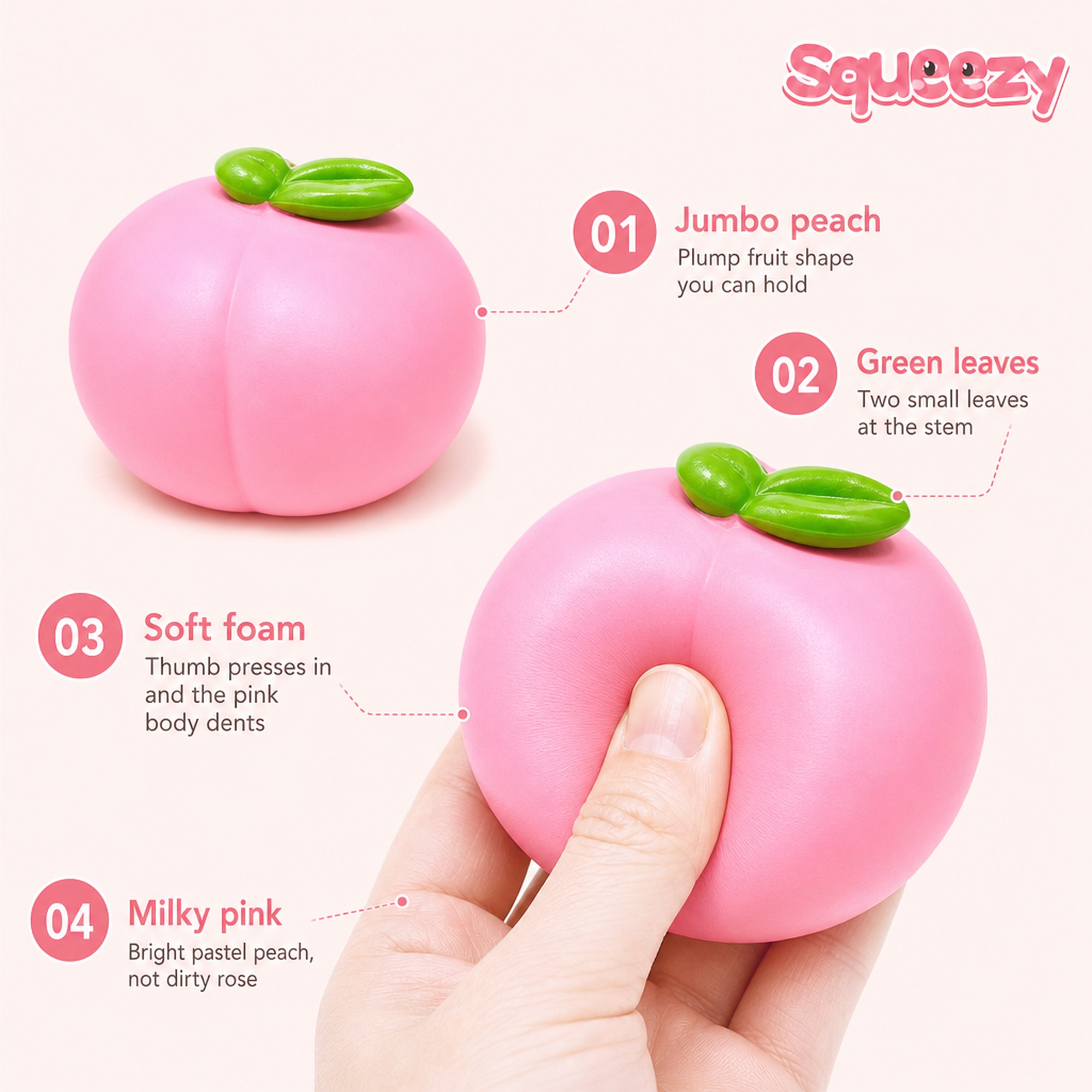 Jumbo Peach features