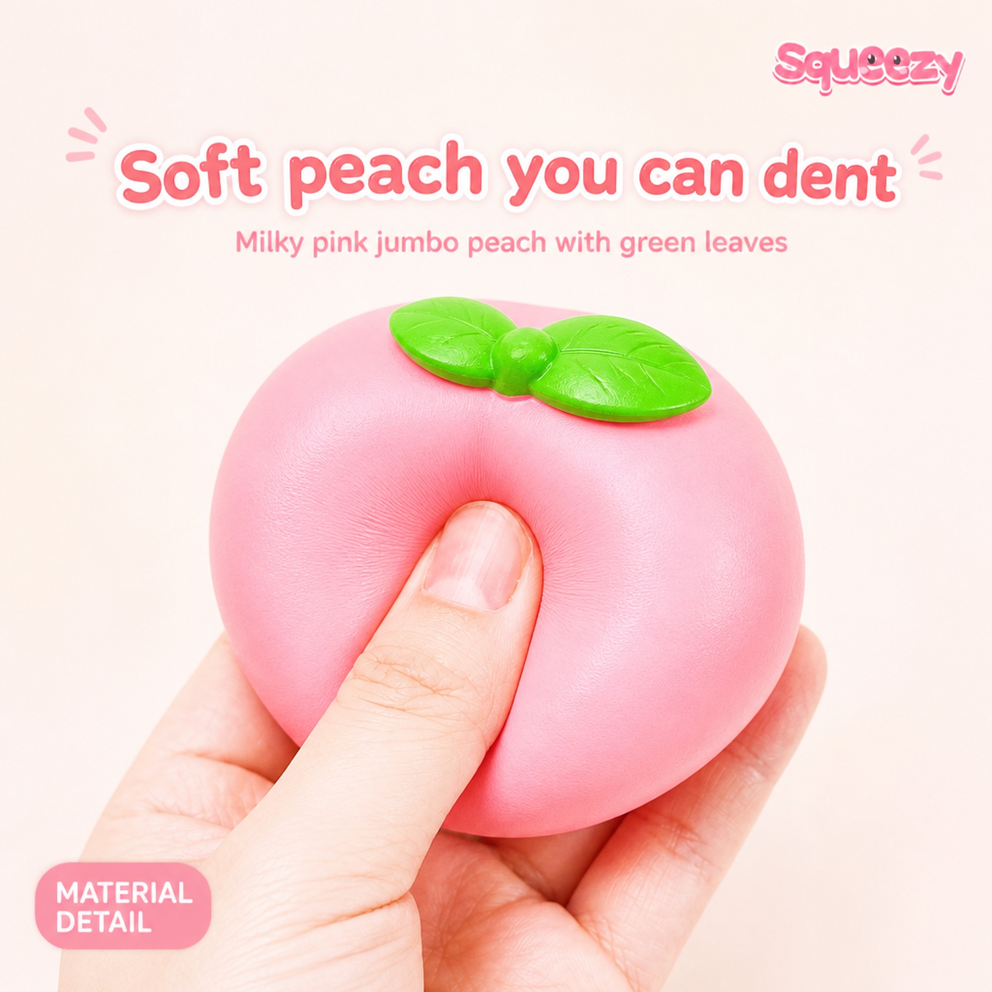 Jumbo Peach foam squeeze