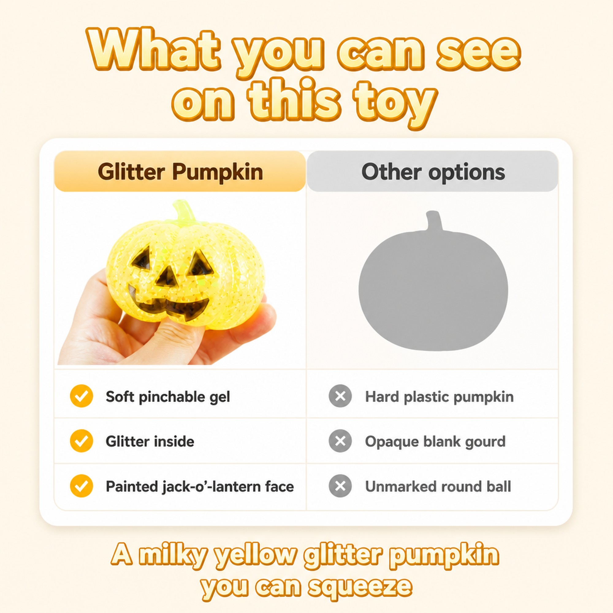 Glitter Pumpkin compared with other options