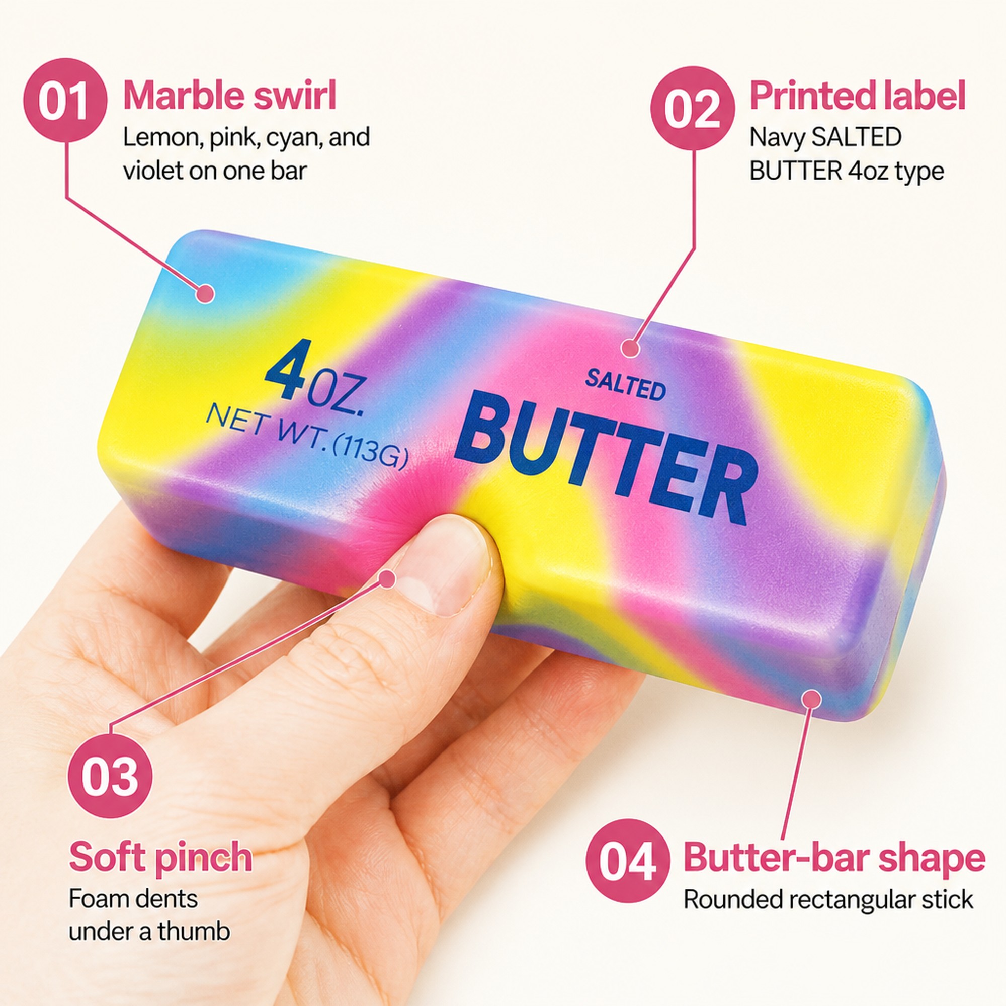 Marble Butter Bar features