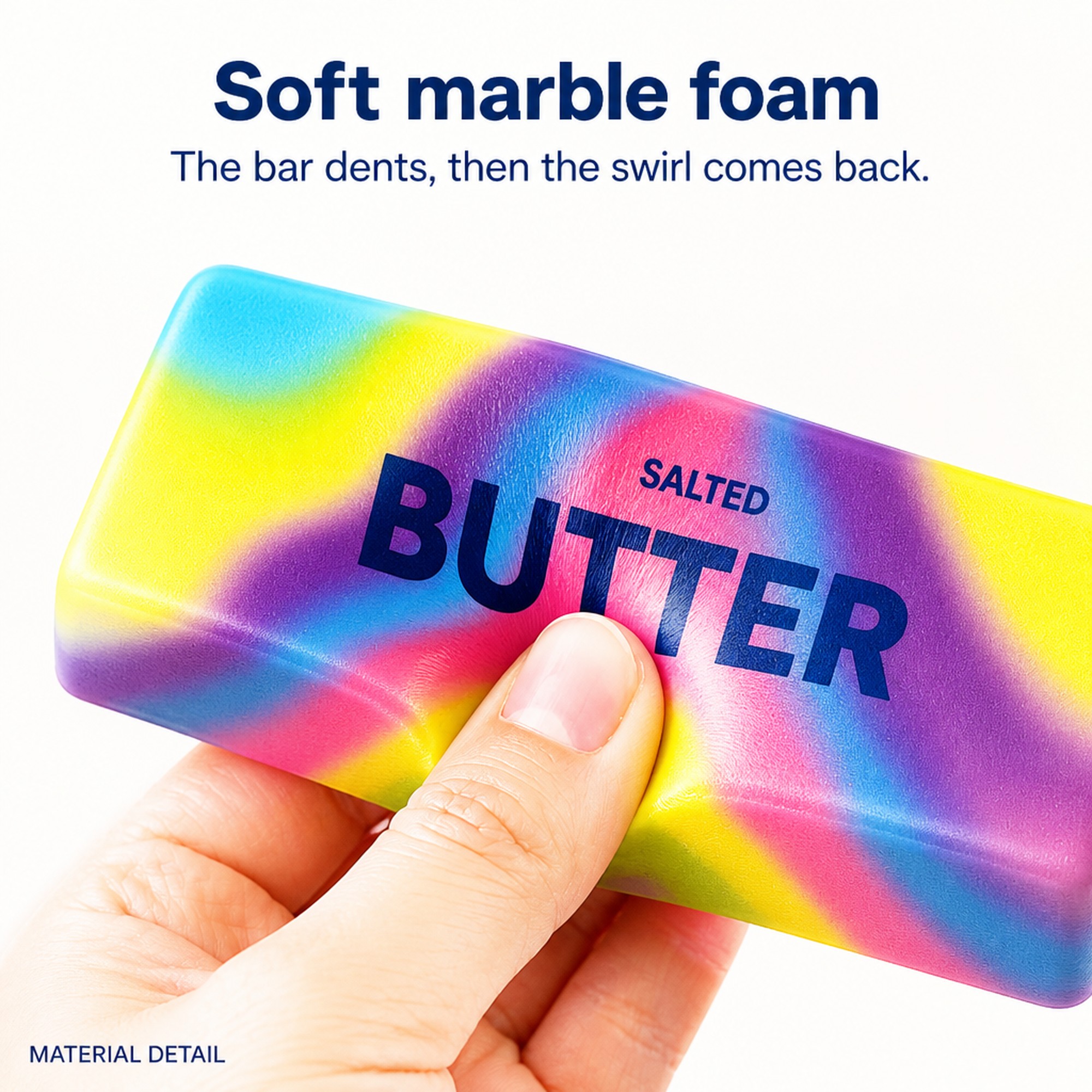 Marble Butter Bar foam squeeze