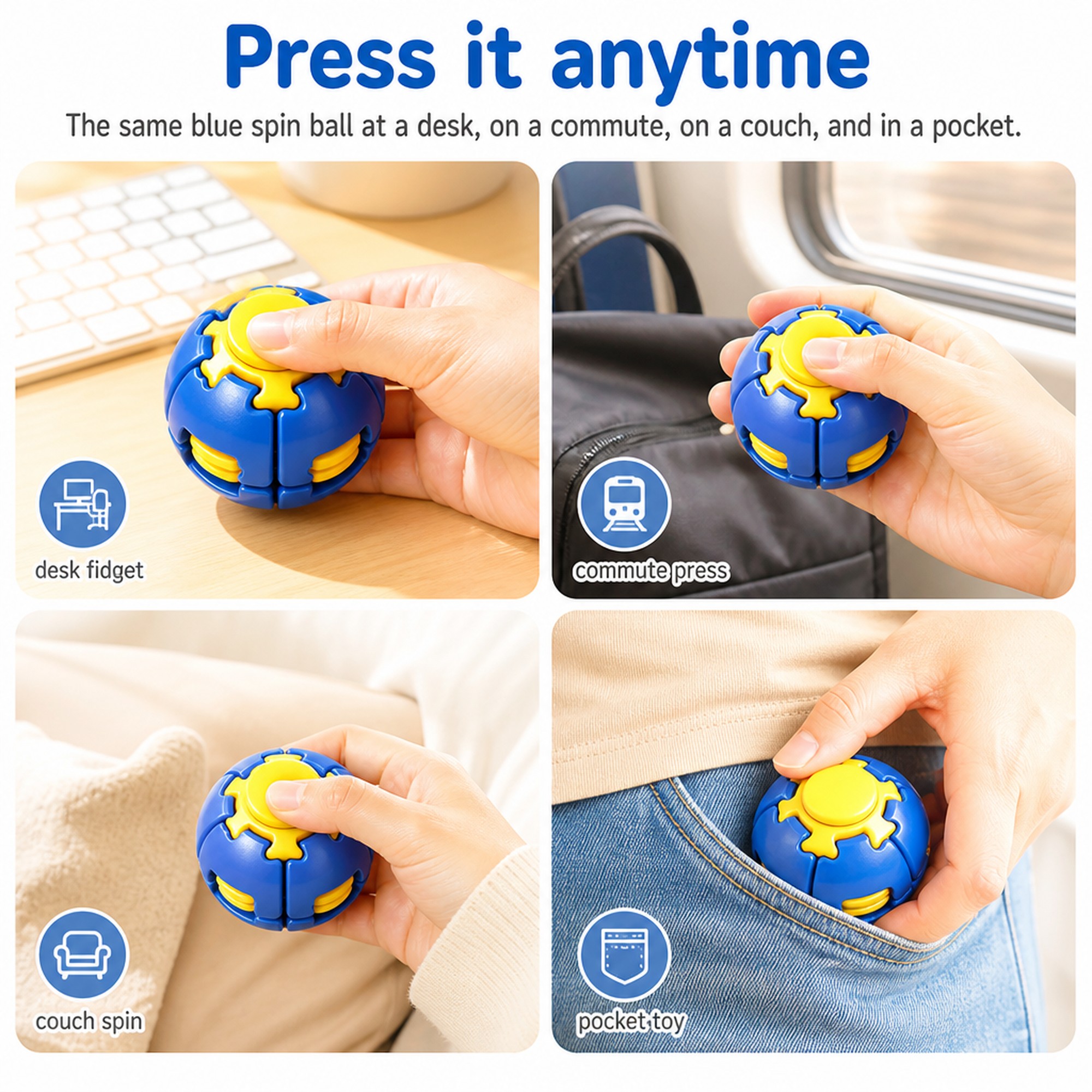 Blue Spin Ball use occasions