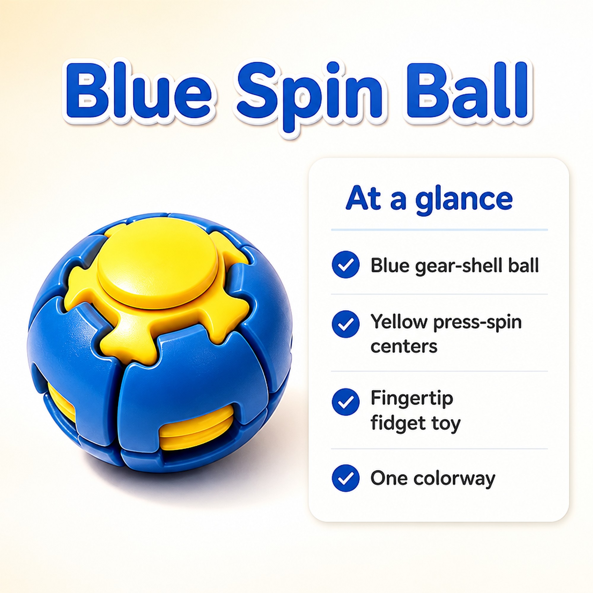 Blue Spin Ball at a glance