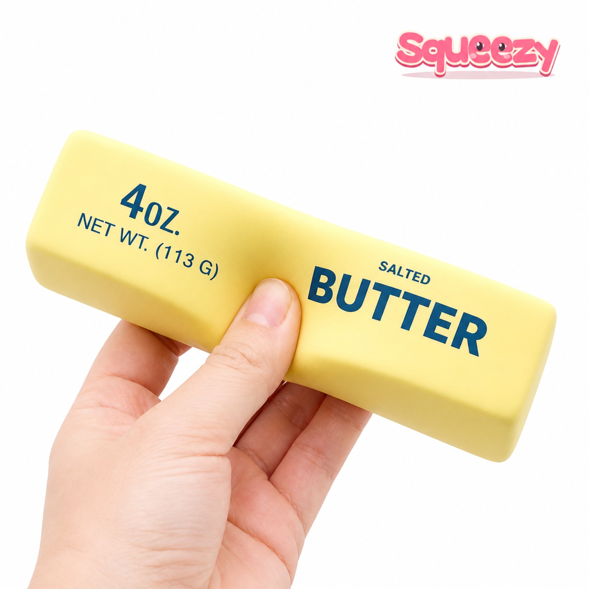 Jumbo Butter Bar being squeezed
