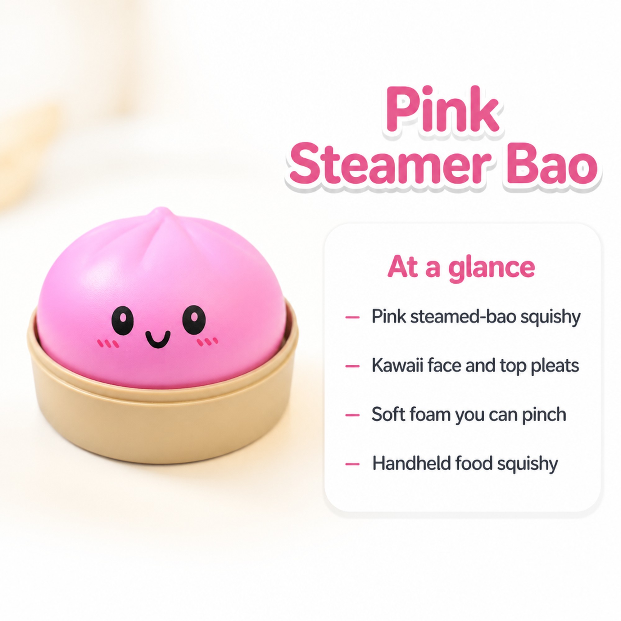Pink Steamer Bao at a glance