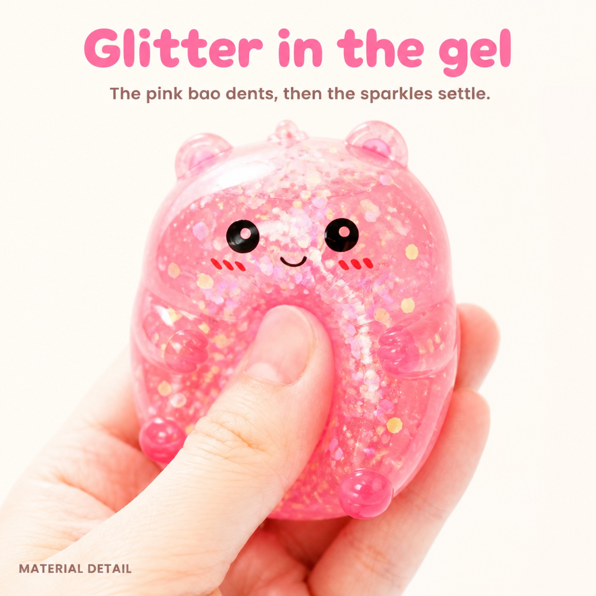 Glitter Smiley Bao glitter gel