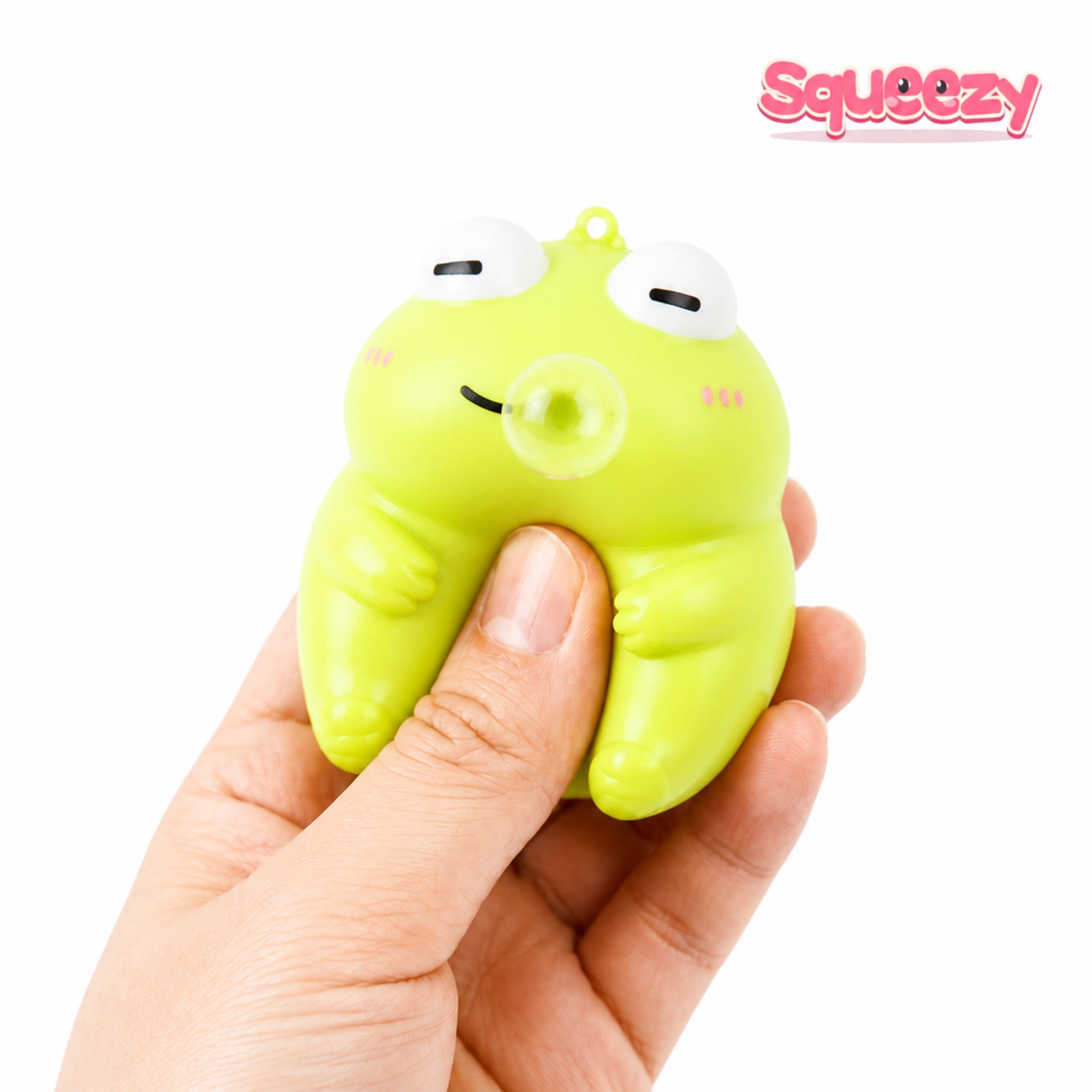 Bubble Frog being squeezed