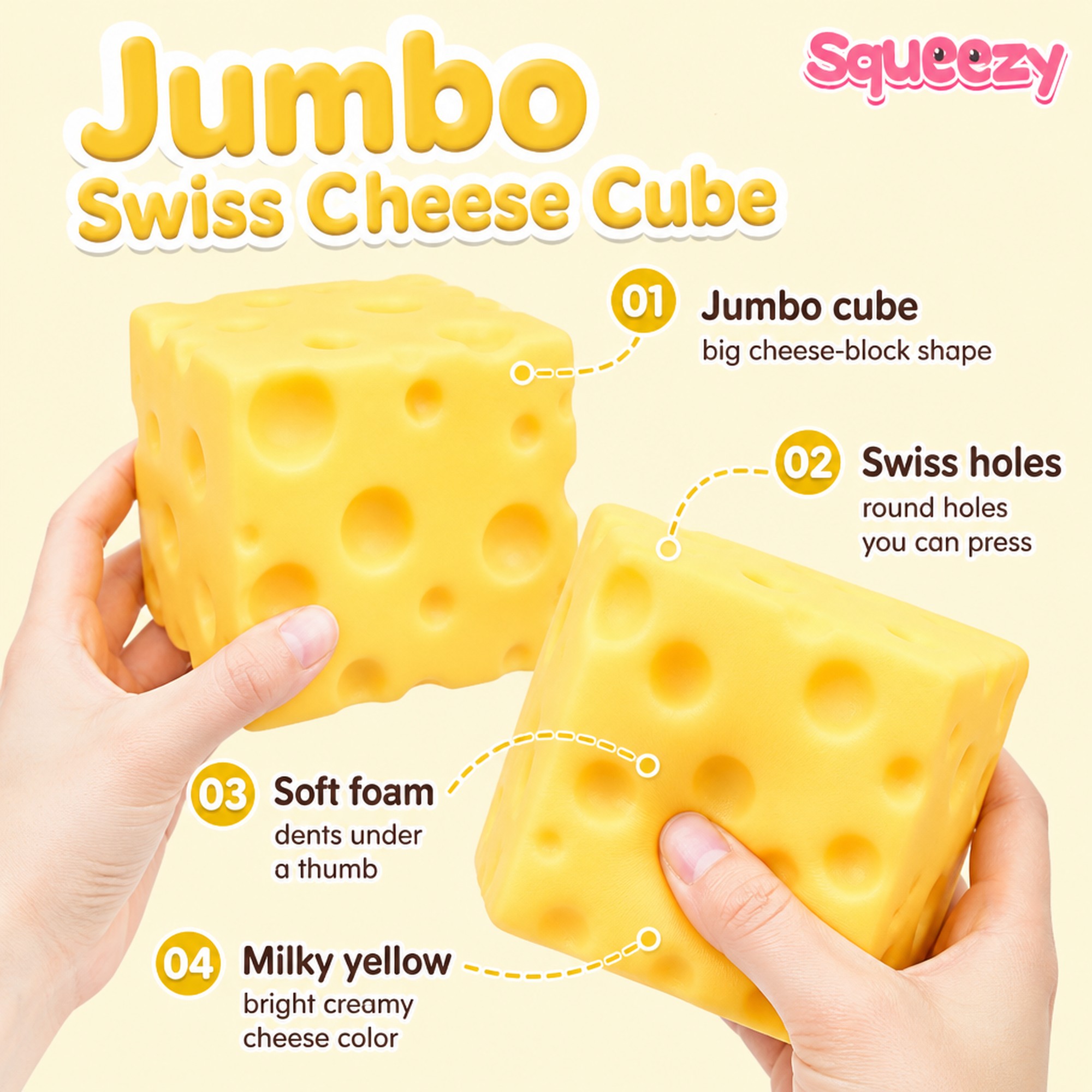 Jumbo Cheese Cube features