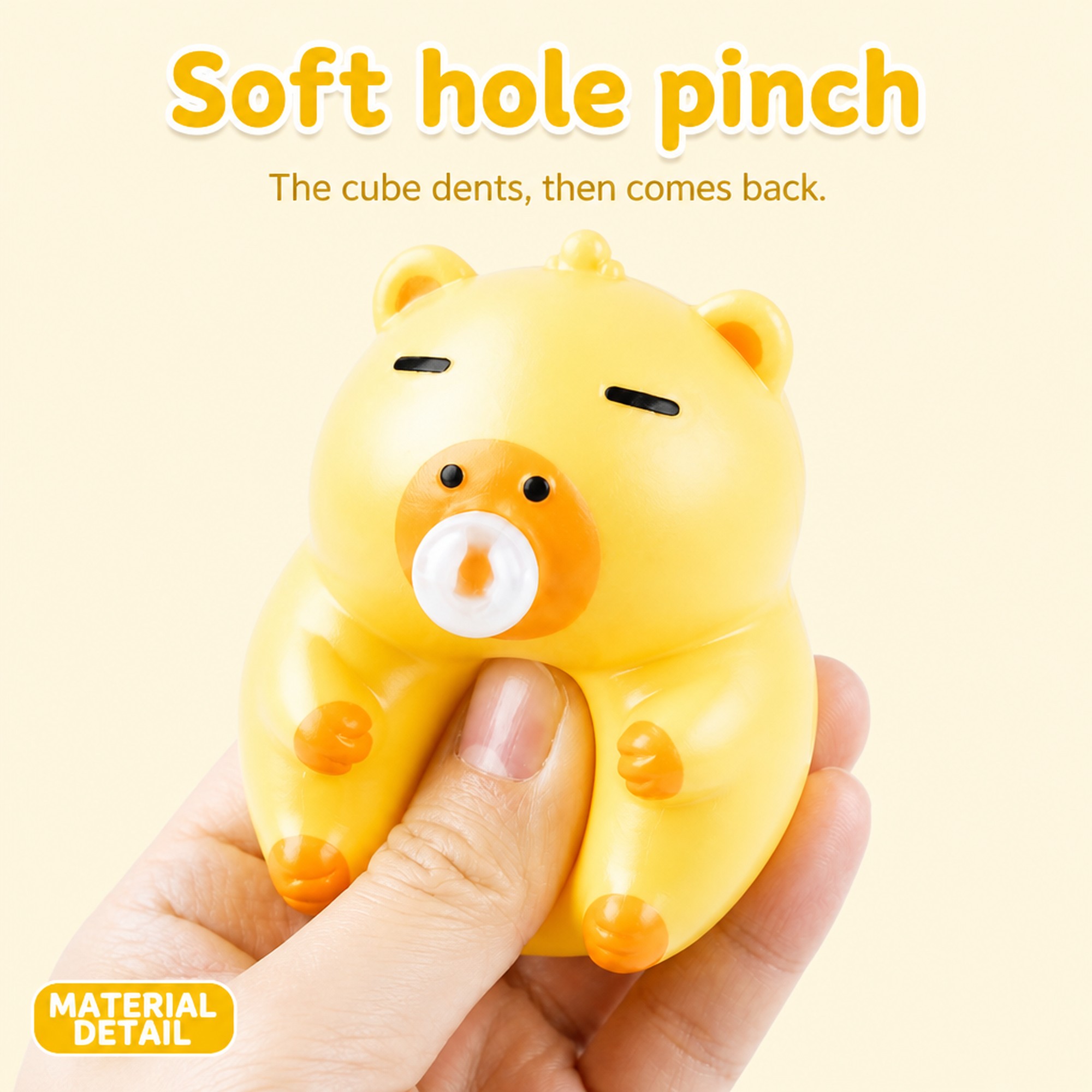 Jumbo Cheese Cube foam squeeze