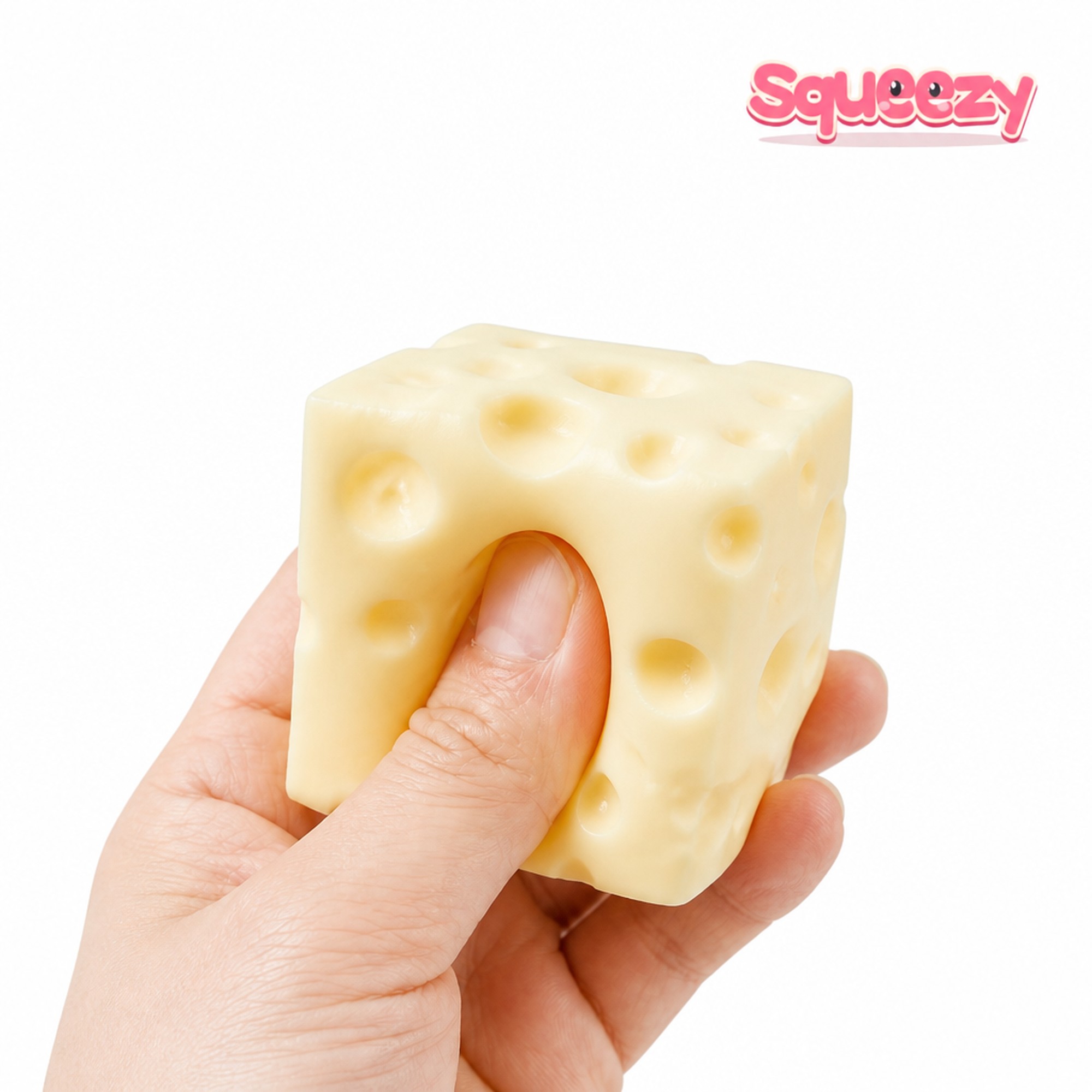 Cream Cheese Block being squeezed
