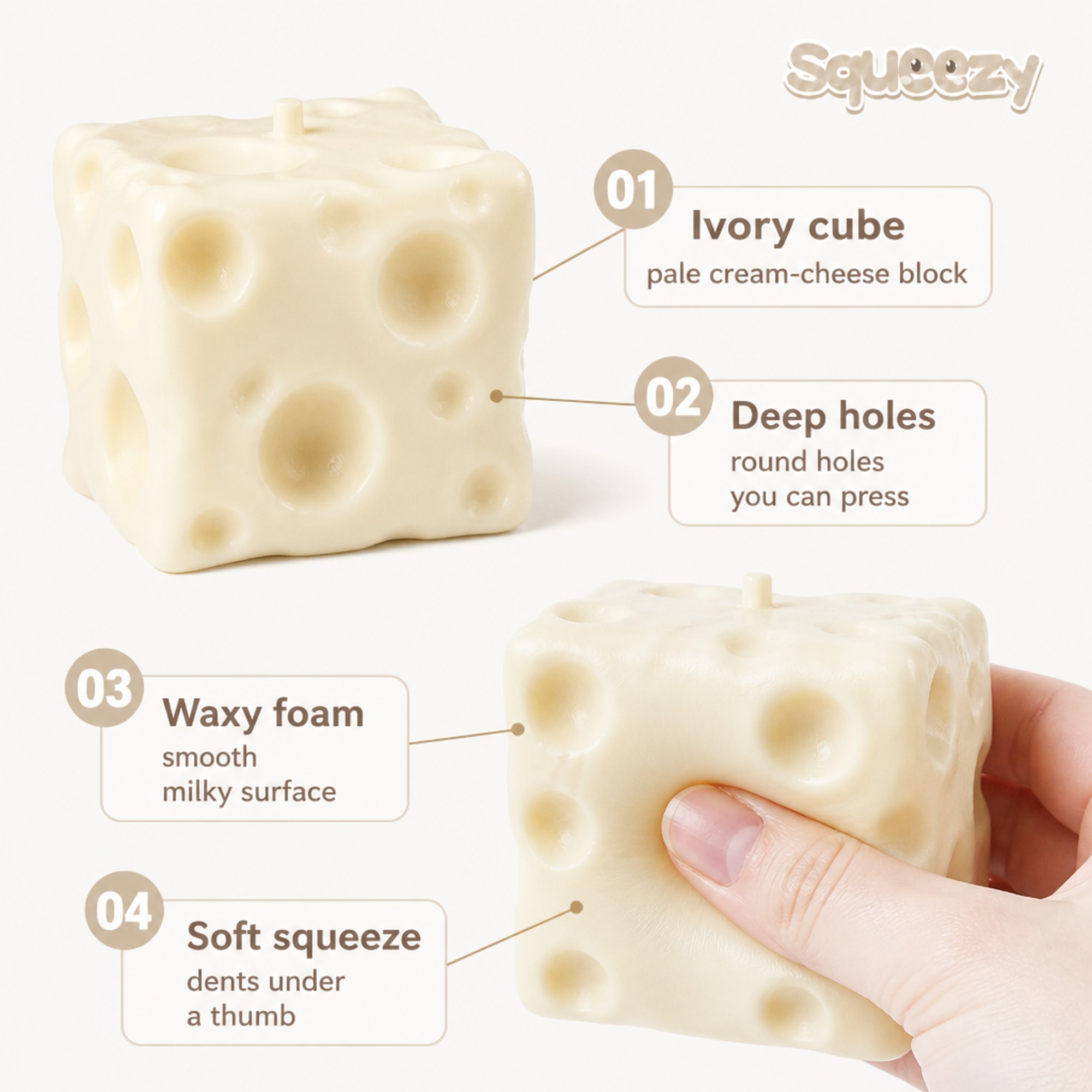 Cream Cheese Block features
