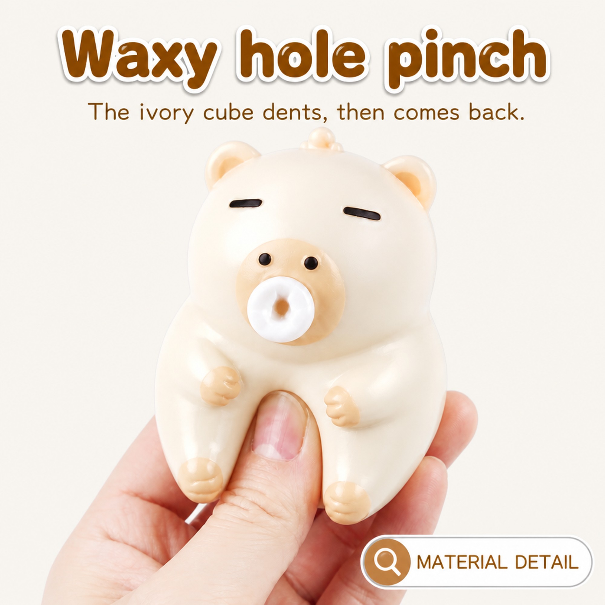 Cream Cheese Block hole pinch