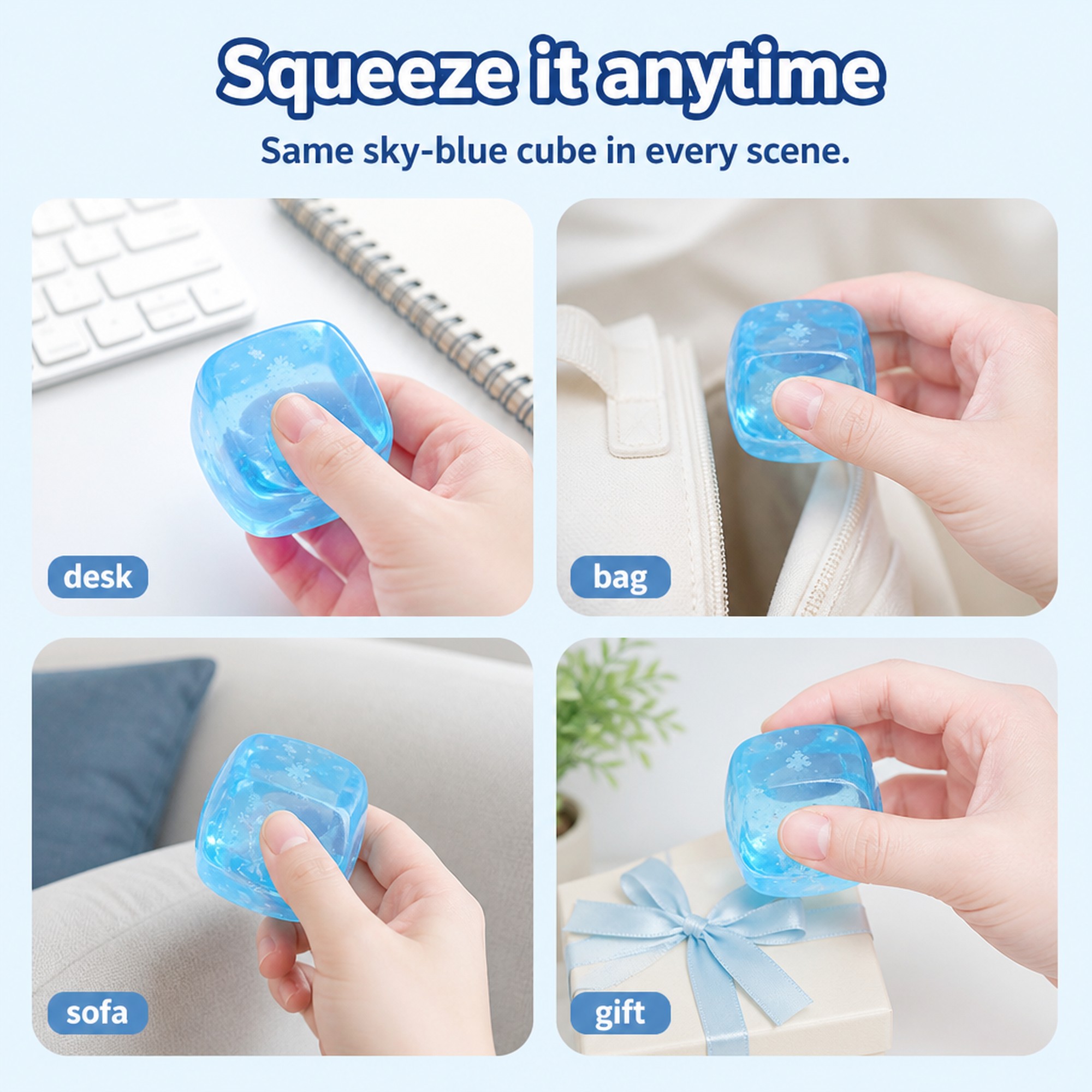 Sky Gel Cube use occasions