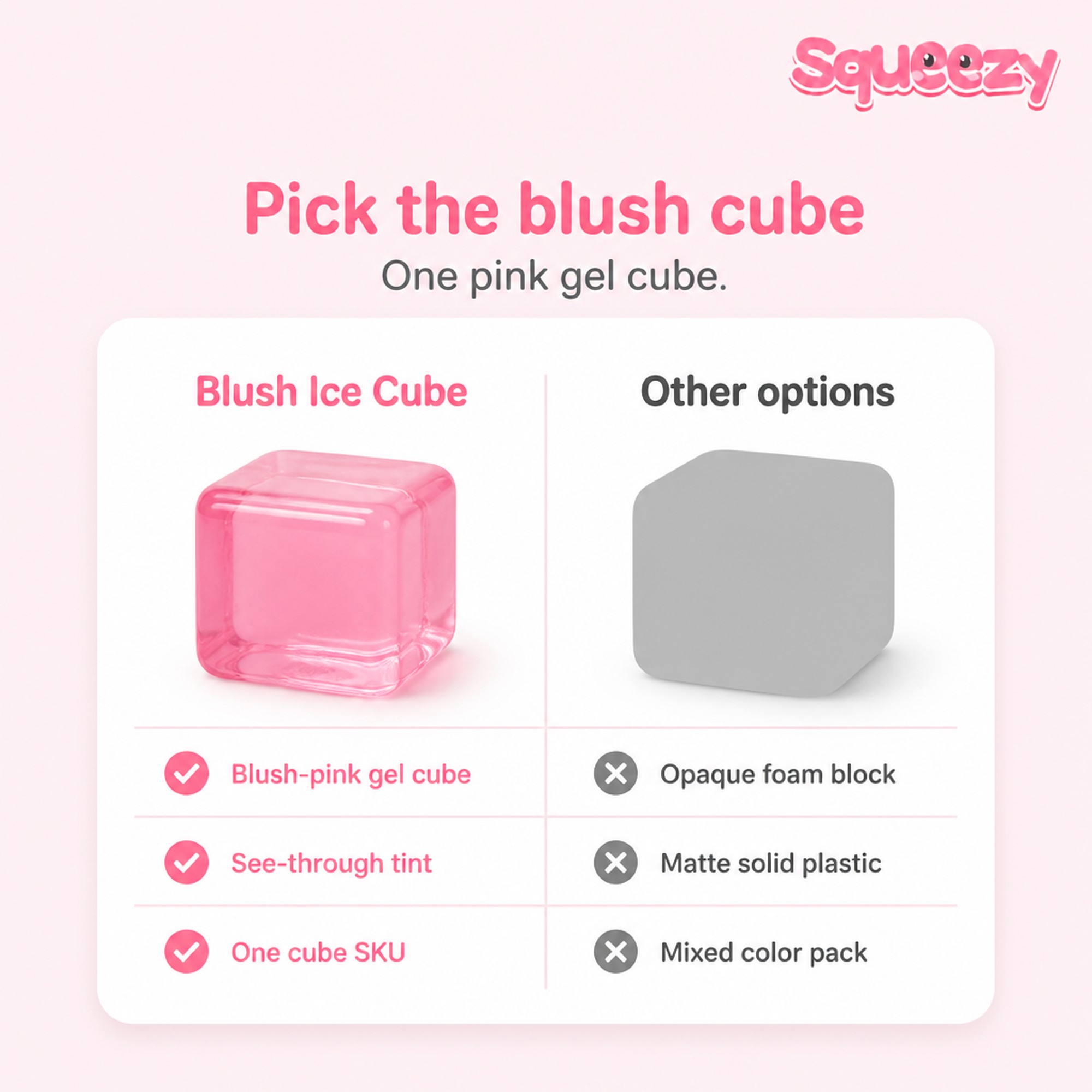 Blush Ice Cube compared with other options