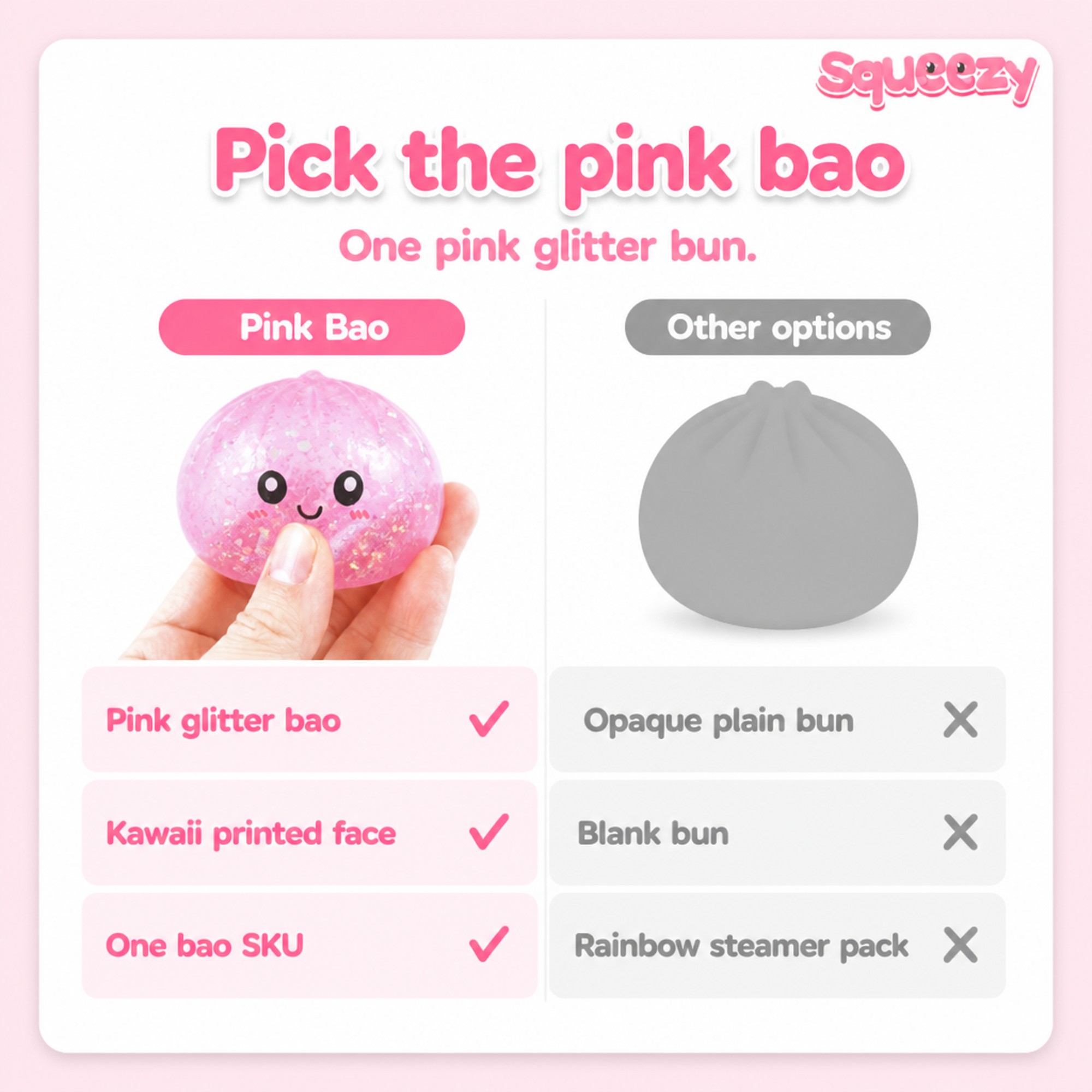Pink Bao compared with other options