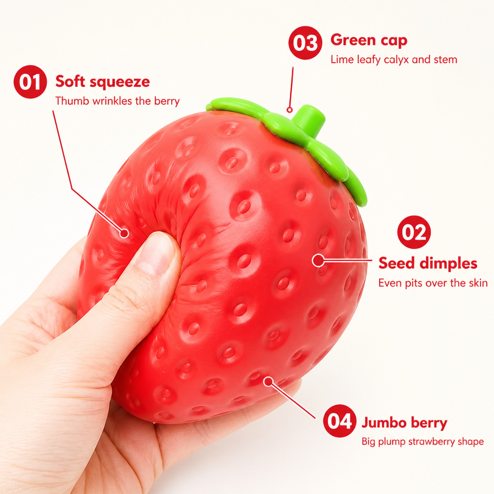 Jumbo Strawberry features