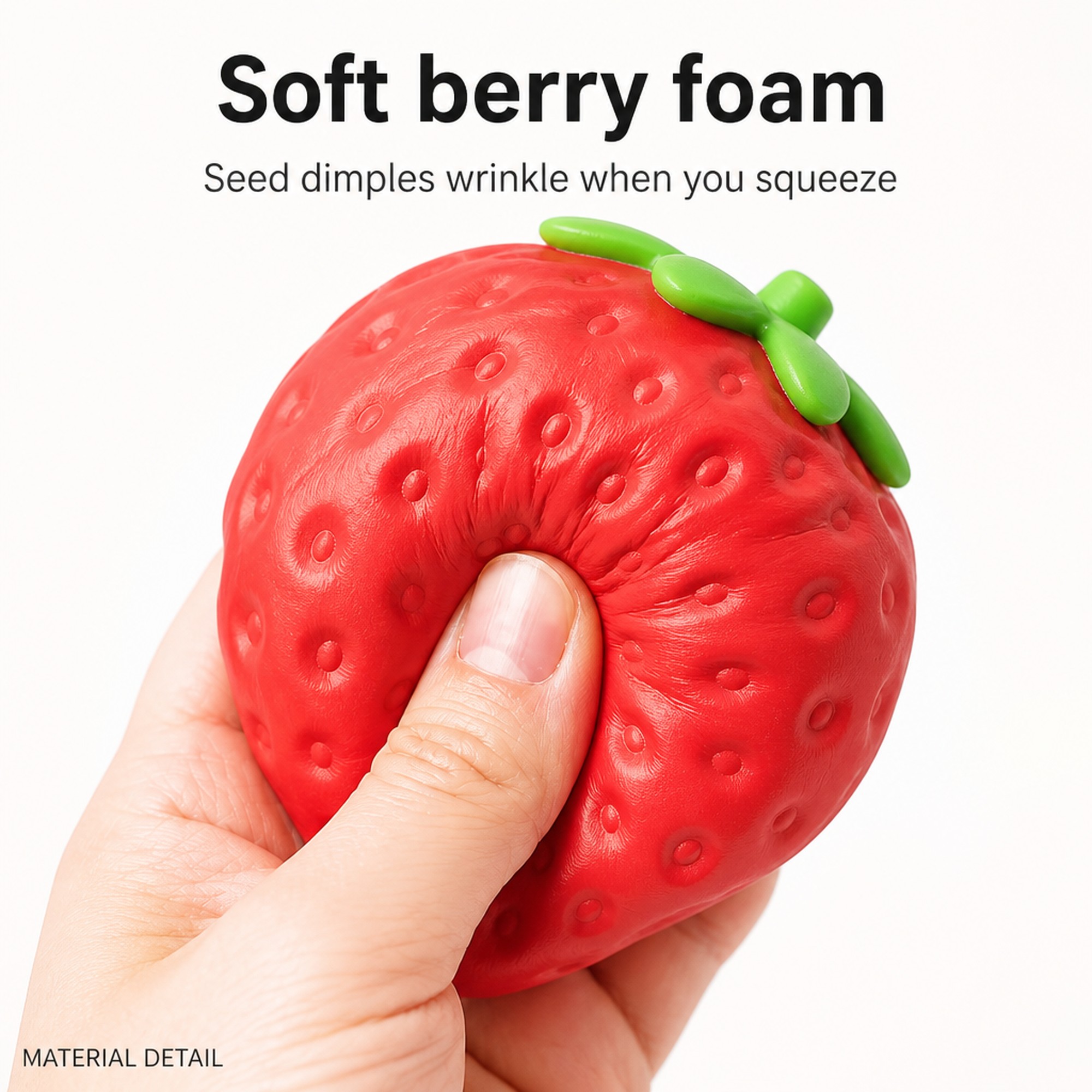 Jumbo Strawberry seed-dimple squeeze