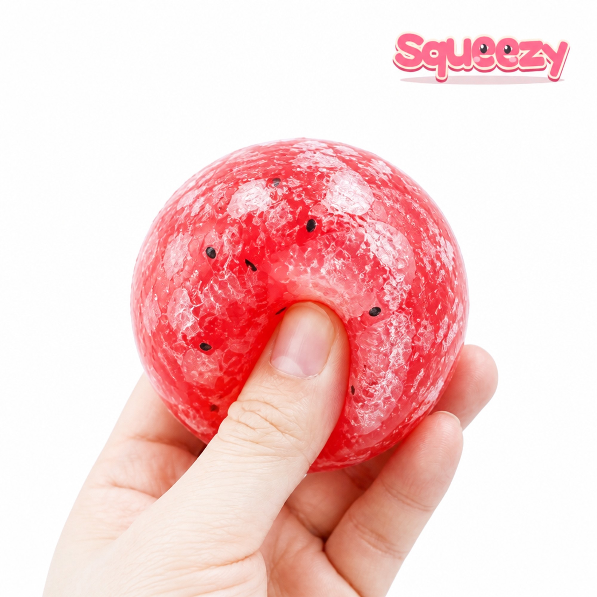 Watermelon Slush being squeezed