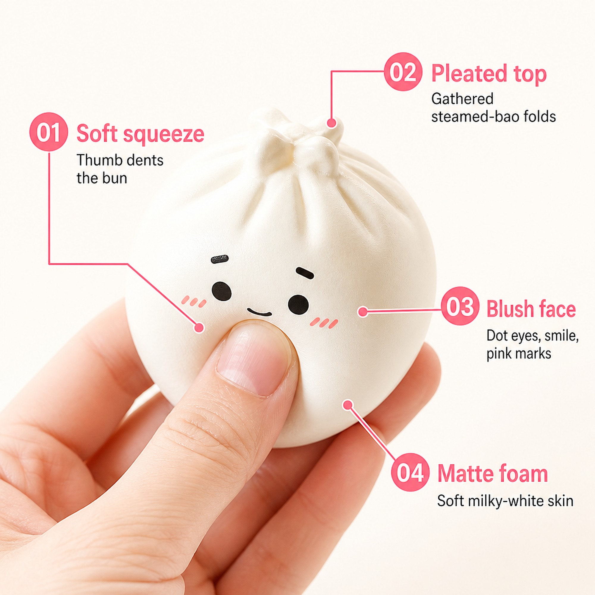 White Blush Bao features