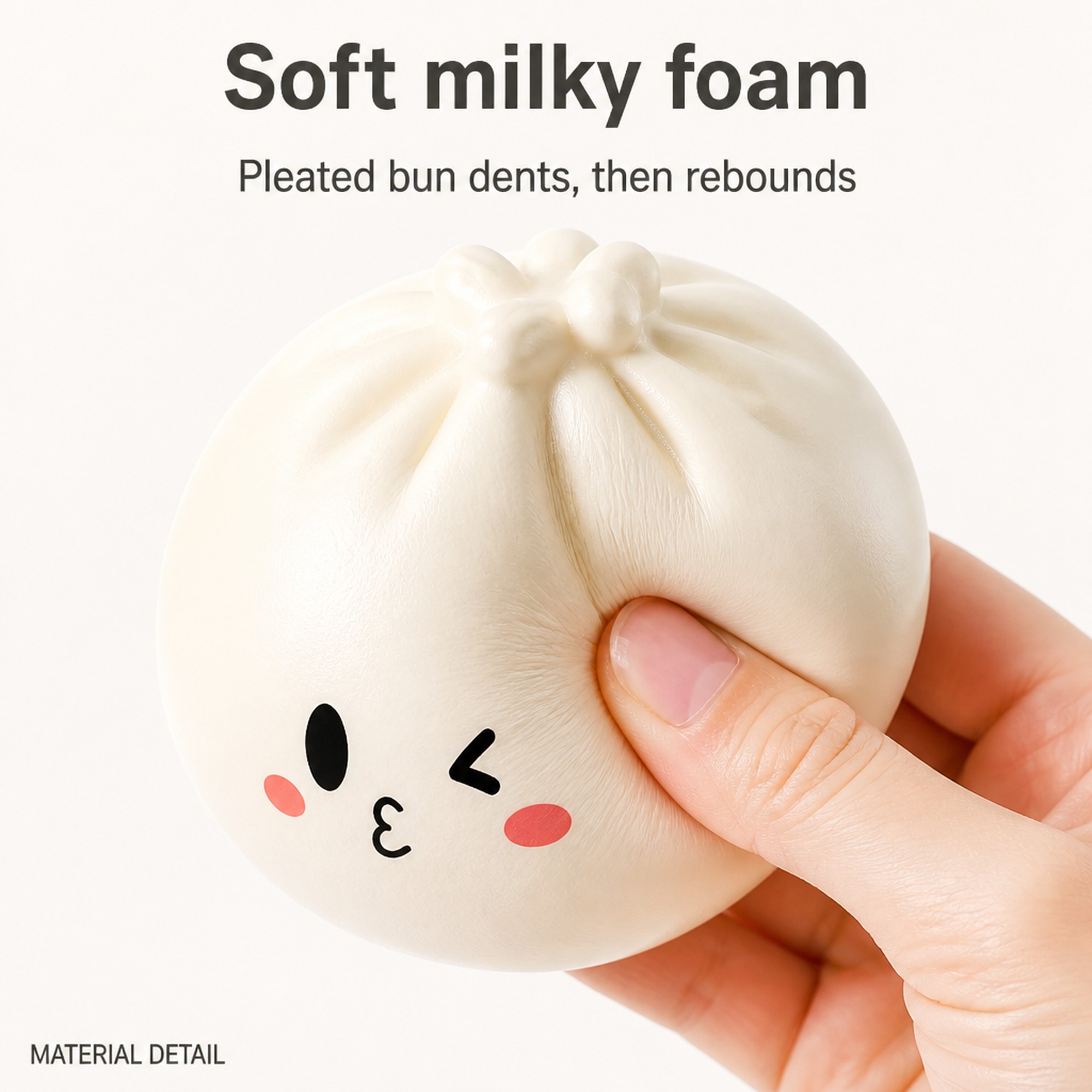 White Blush Bao milky foam squeeze