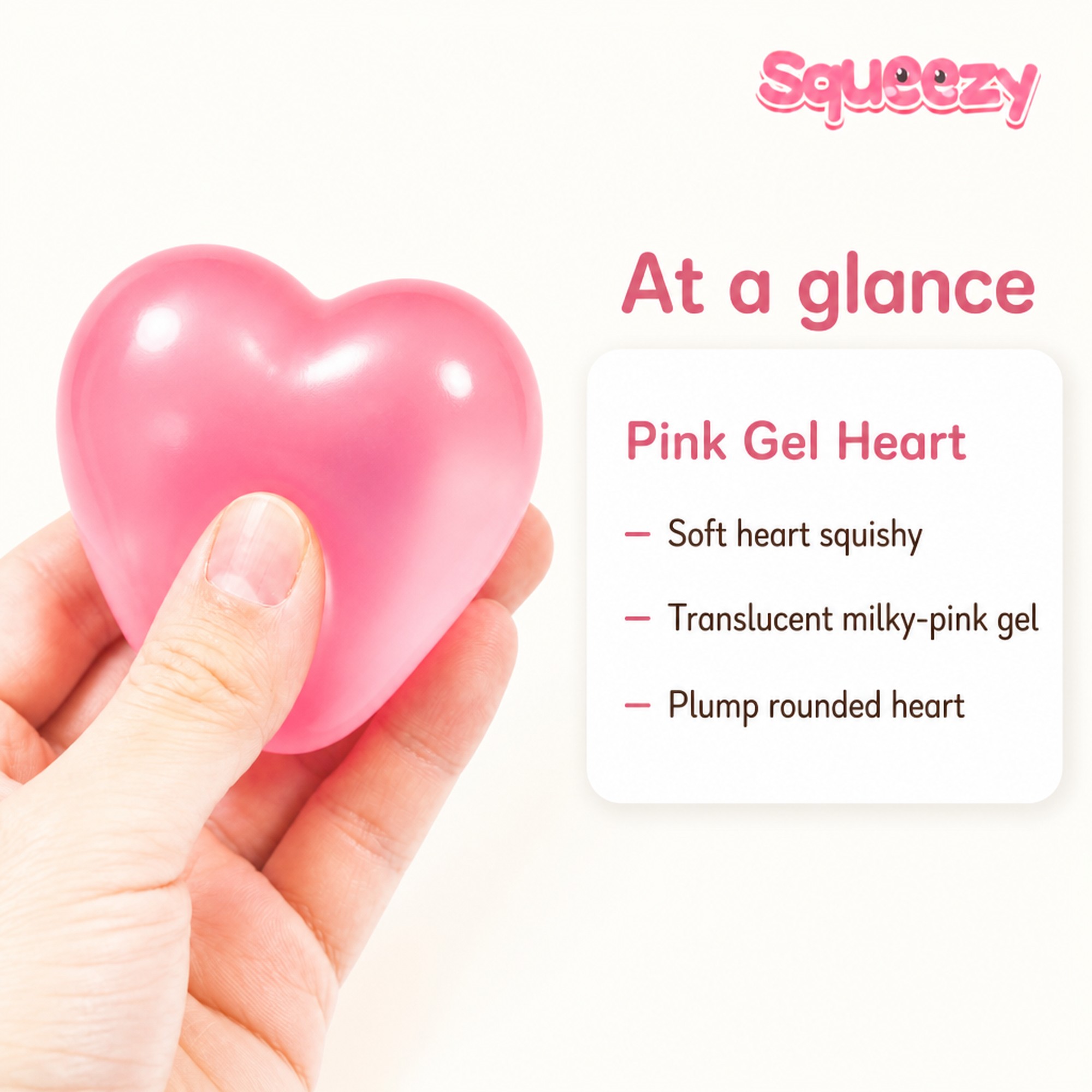 Pink Gel Heart at a glance