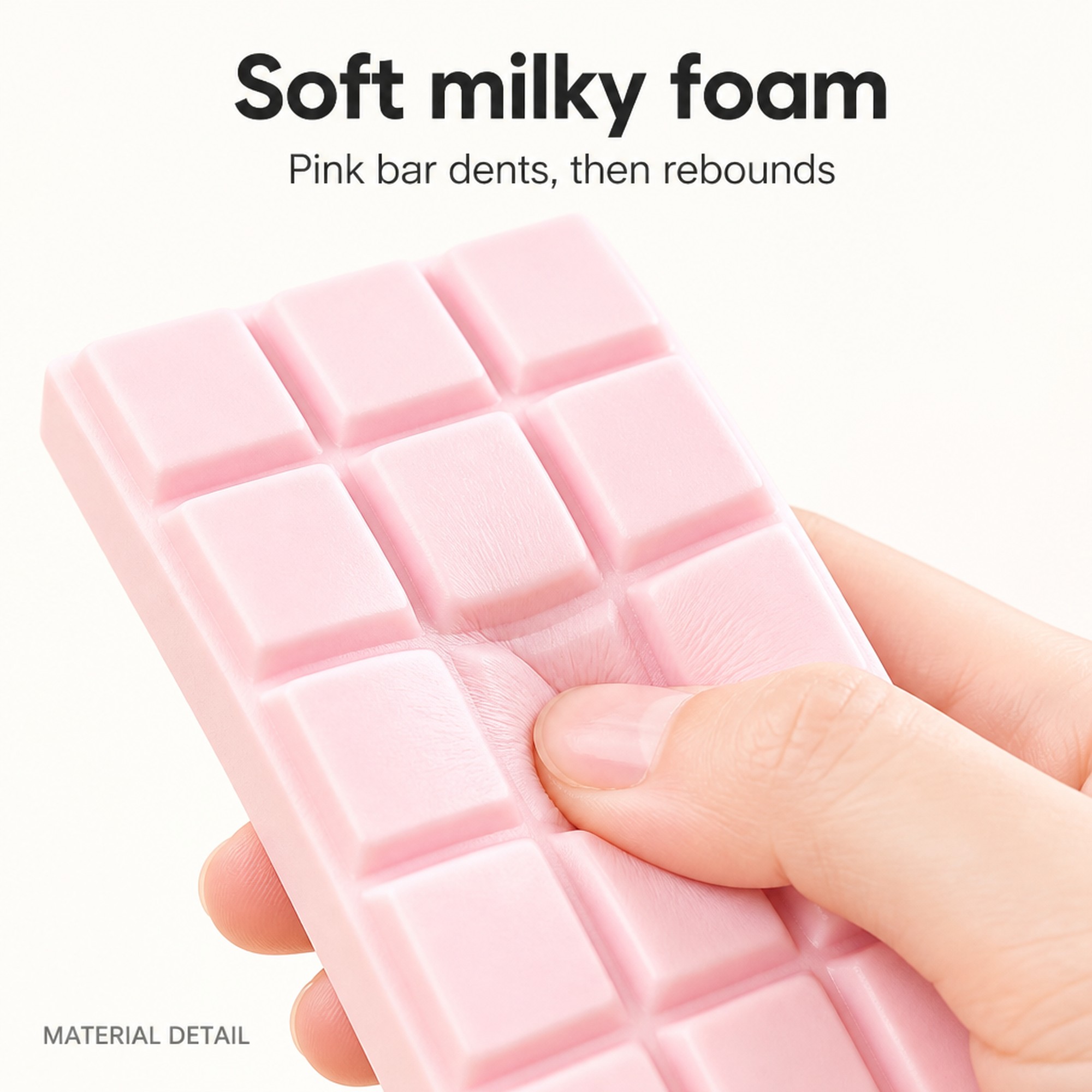 Pink Choco Bar foam squeeze