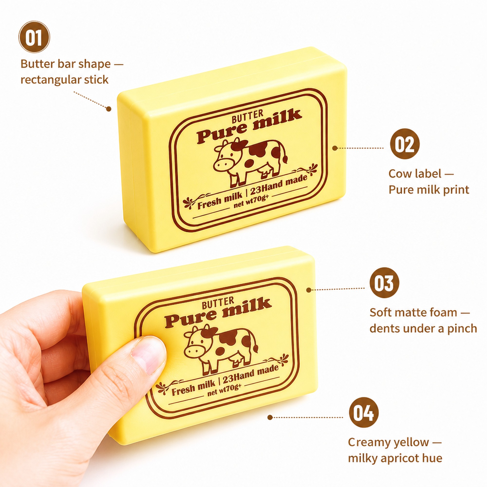 Pure Milk Butter features
