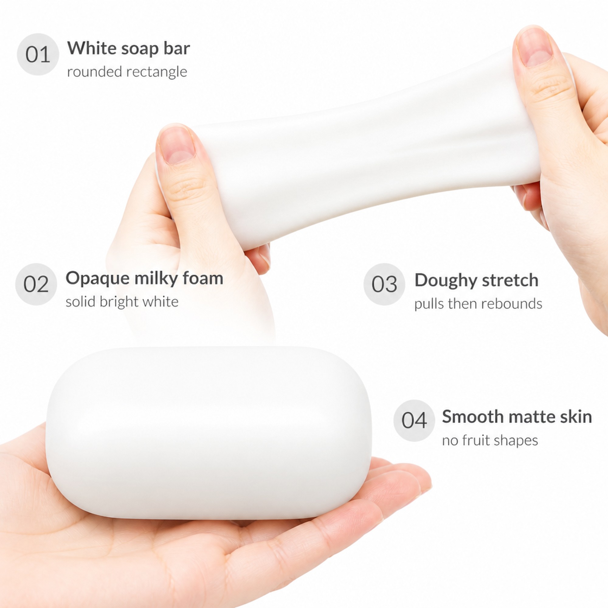 White Soap Bar features