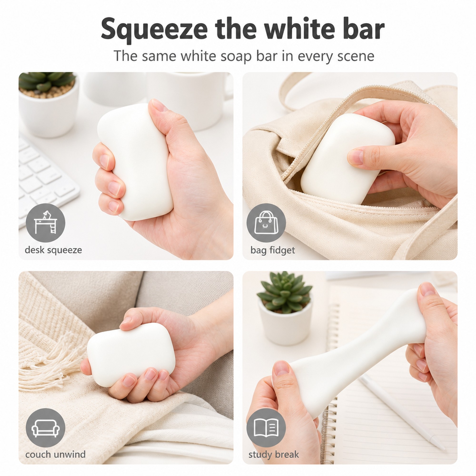 White Soap Bar use occasions