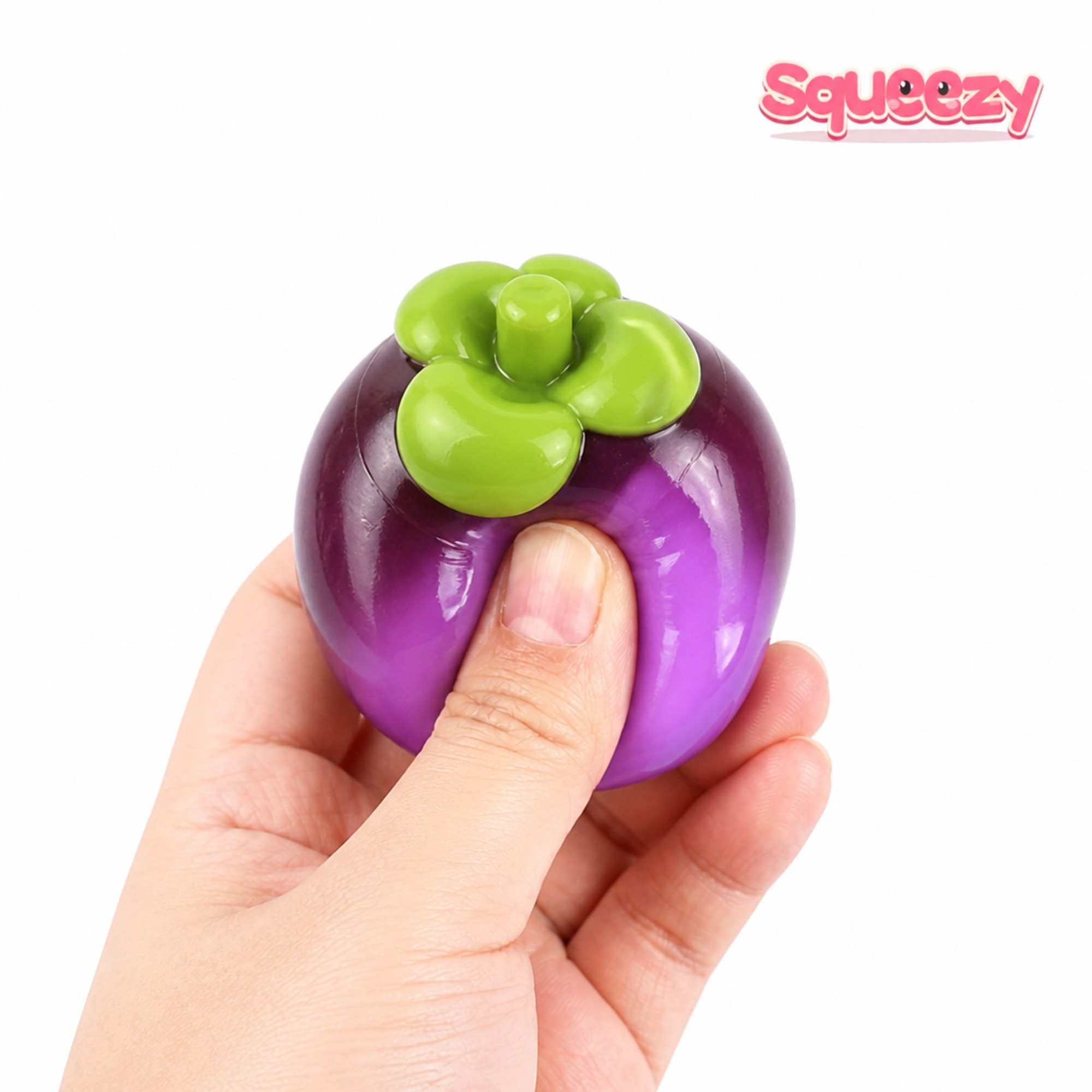 Fluid Mangosteen being squeezed