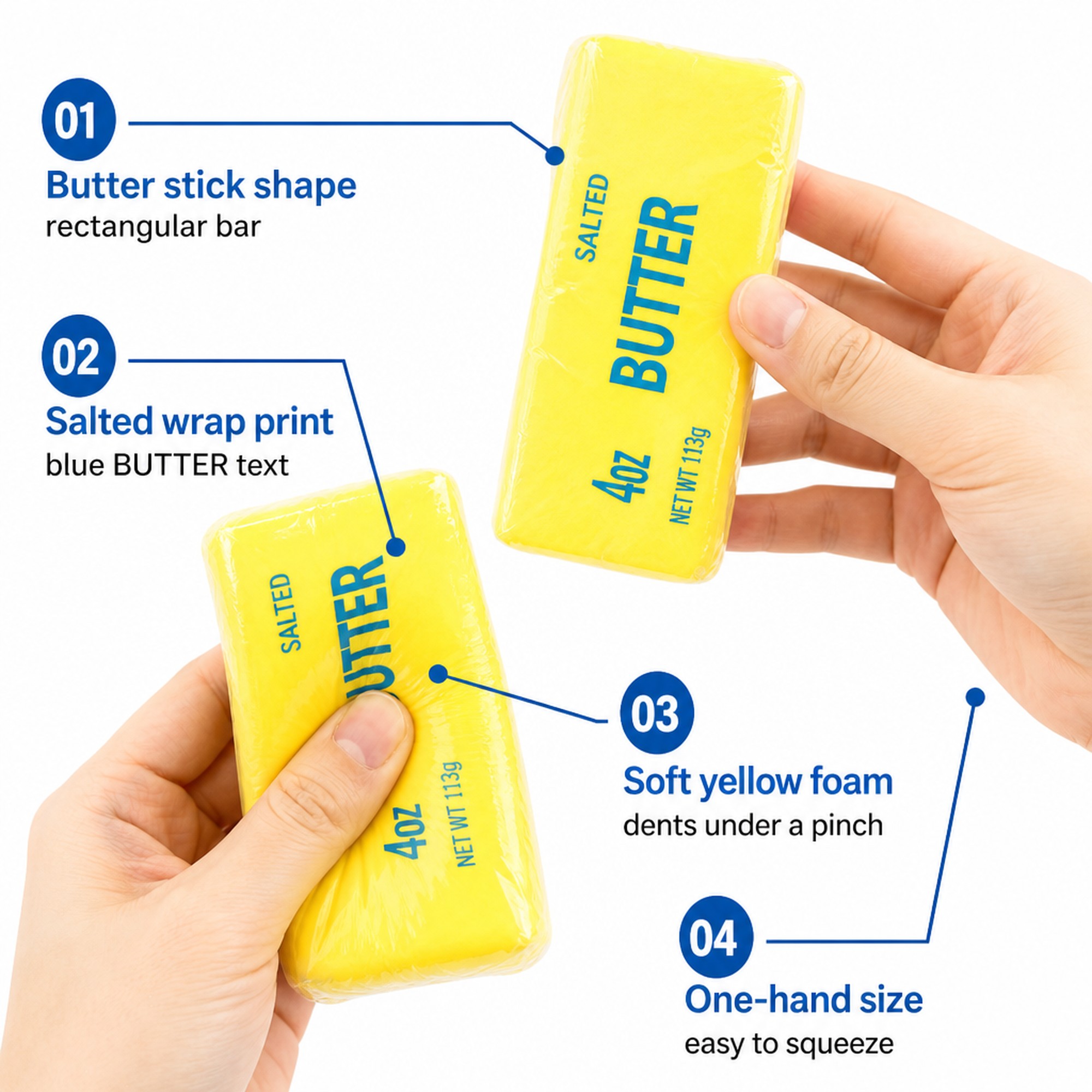 Yellow Butter Stick features
