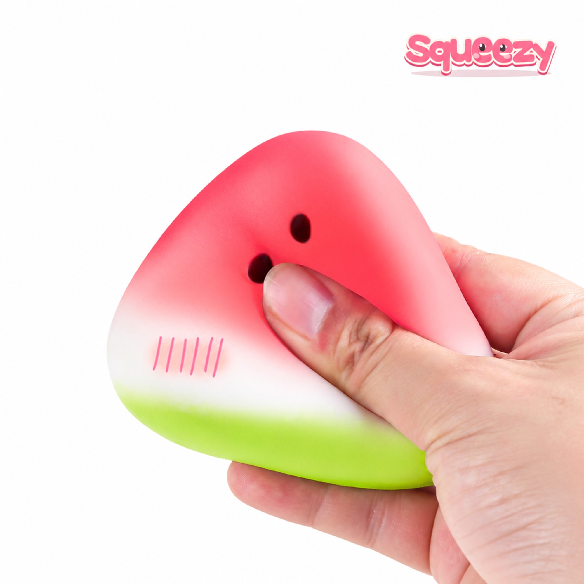 Watermelon Wedge being squeezed