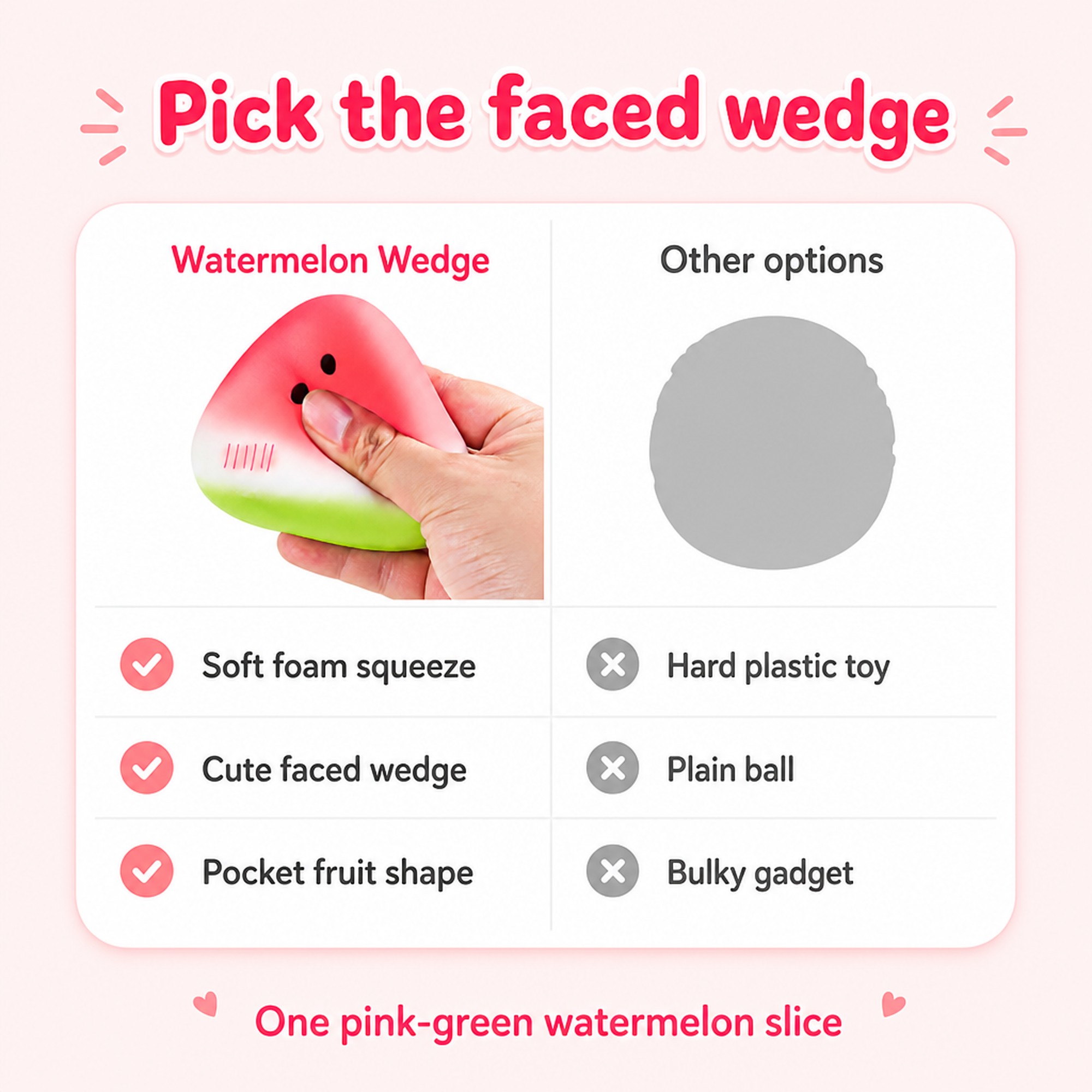 Watermelon Wedge compared with other options