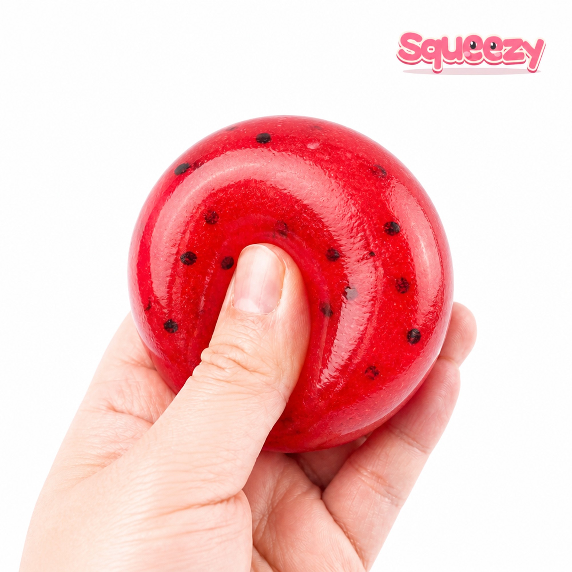 Watermelon Slush being squeezed