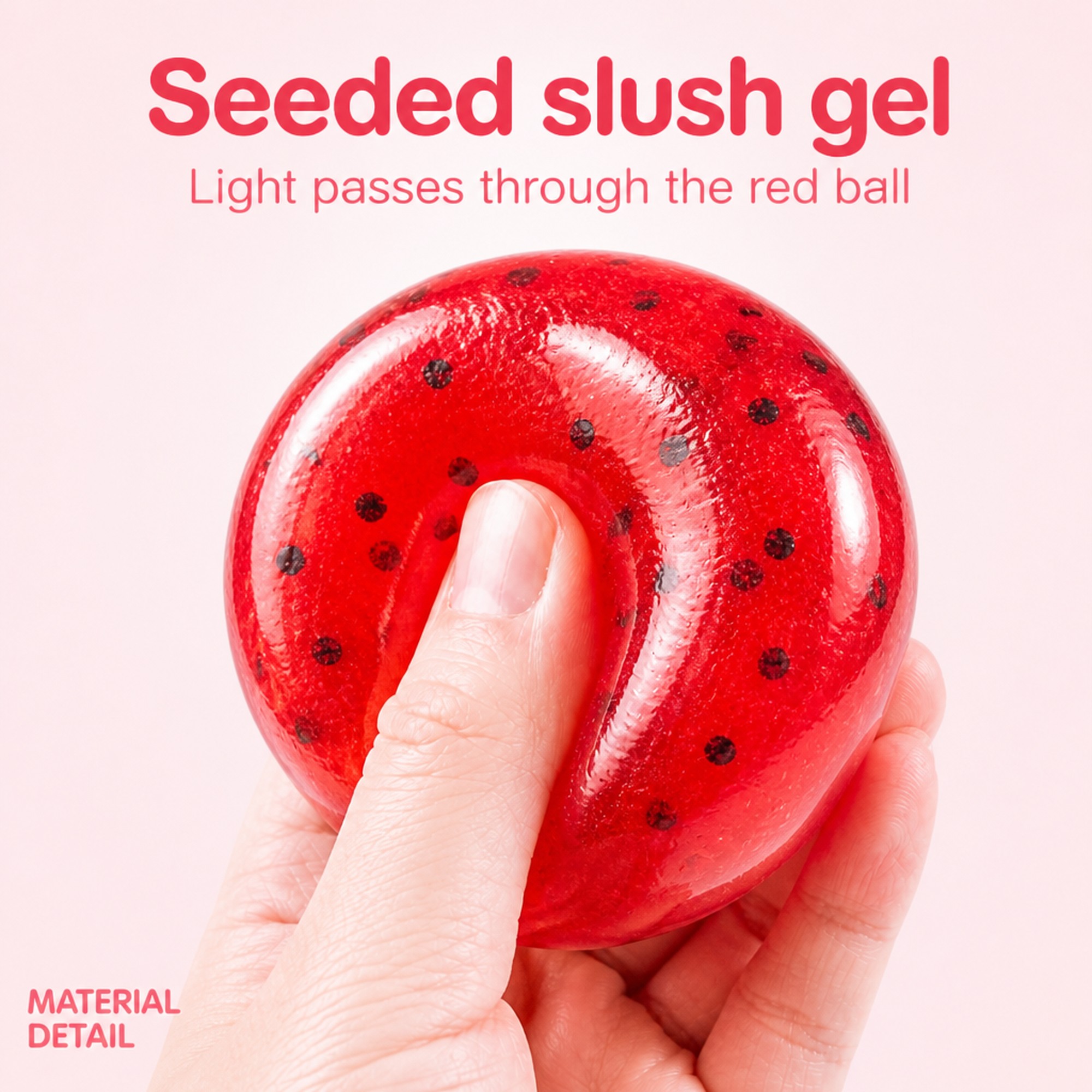 Watermelon Slush gel and seeds